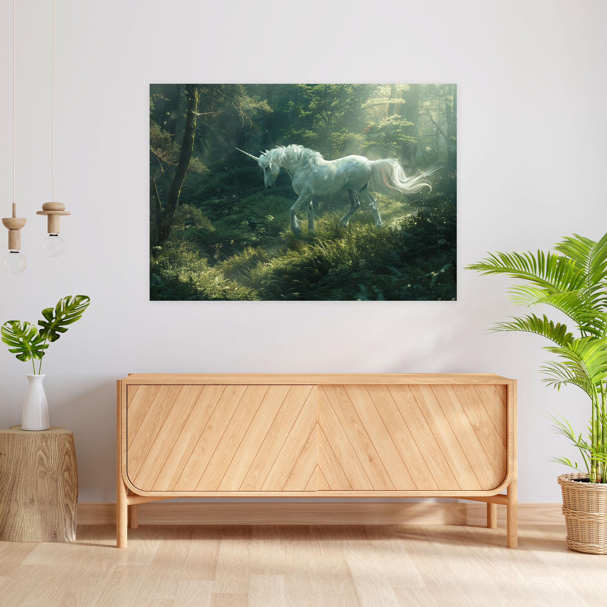 Realism Wall Art - Mythical Unicorn - Realism, Mythological, Canvas Wall Art, Realism