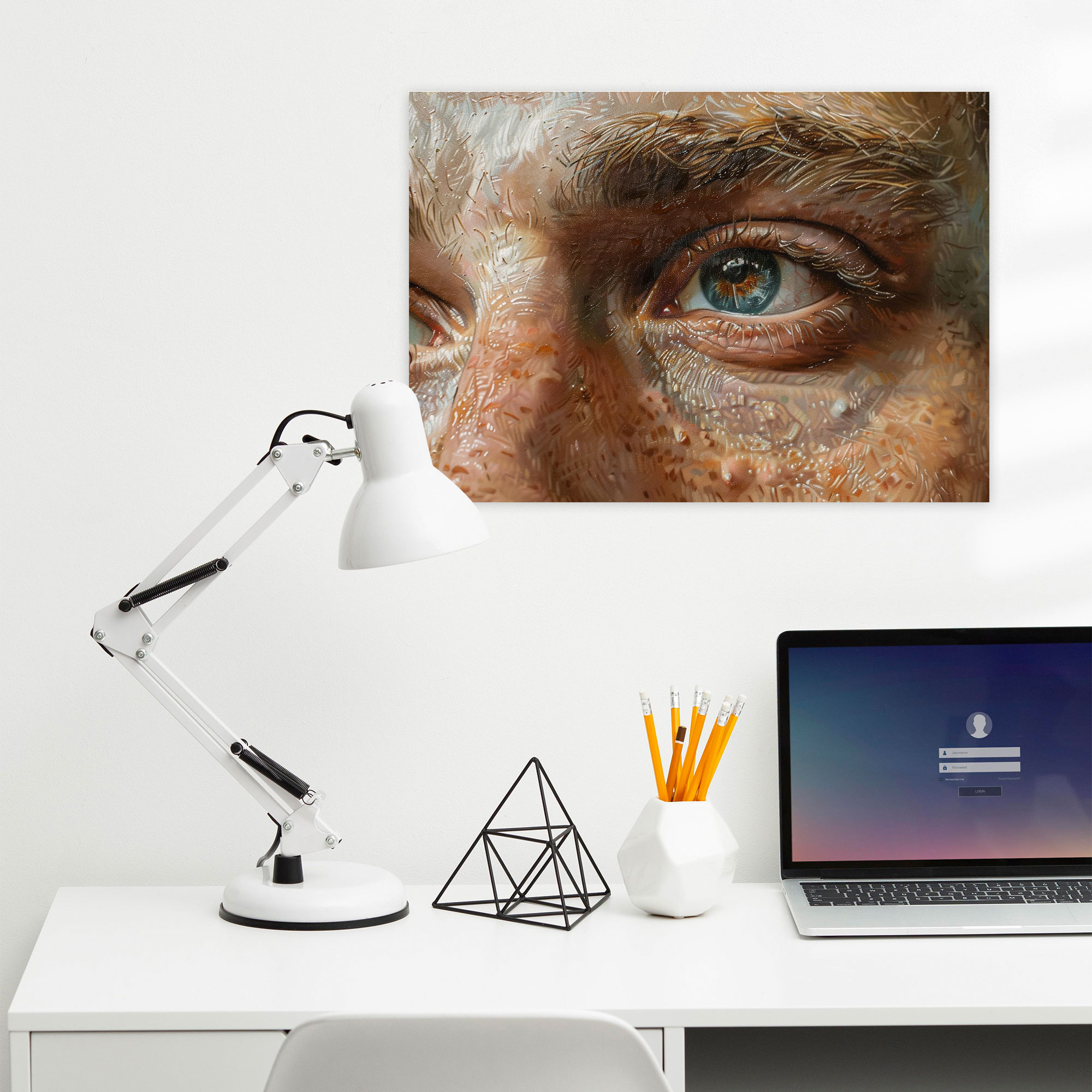 Realism Wall Art: Intricate Portrait - Realism, Canvas, Canvas Wall Art, Wall Decoration