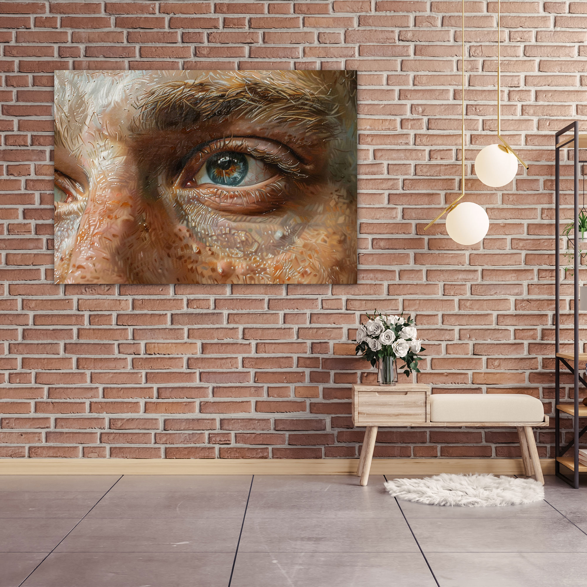 Realism Wall Art: Intricate Portrait - Realism, Canvas, Canvas Wall Art, Wall Decoration