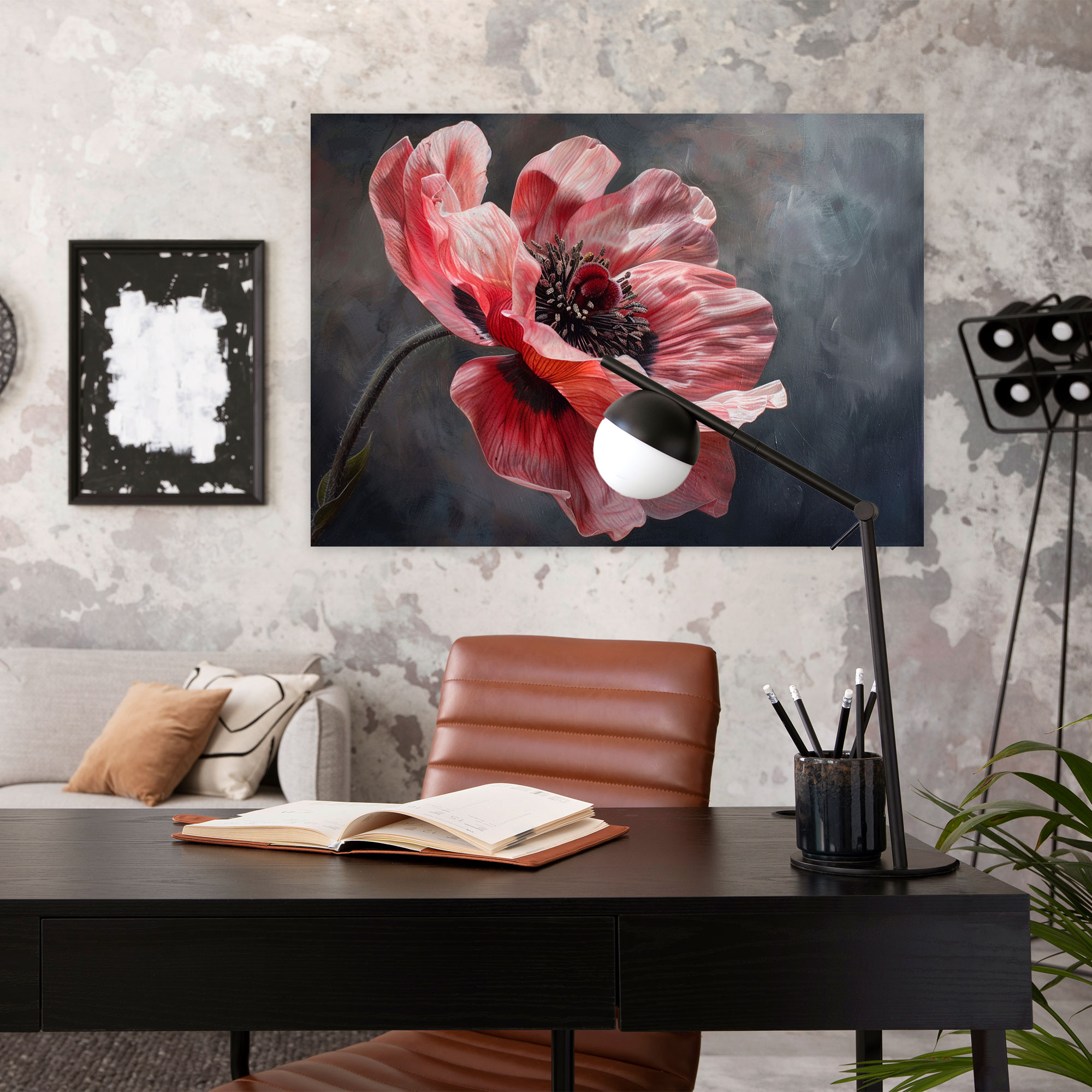 Realism Flower Portrait Canvas Print - Realism, Canvas, Canvas Print, Wall Decoration