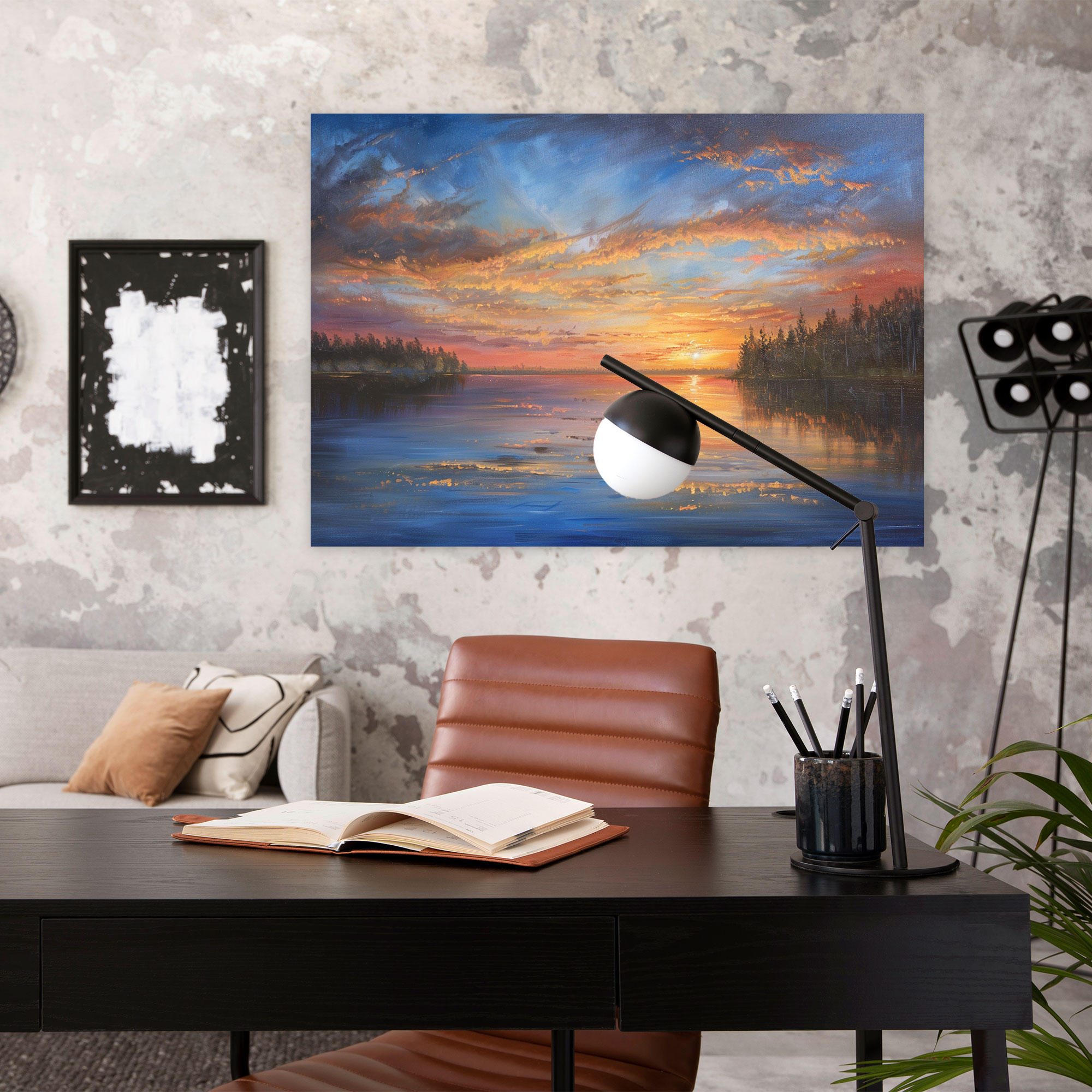 Realism Sunset Canvas Print - Realism, Canvas Print, Canvas, Wall Decoration