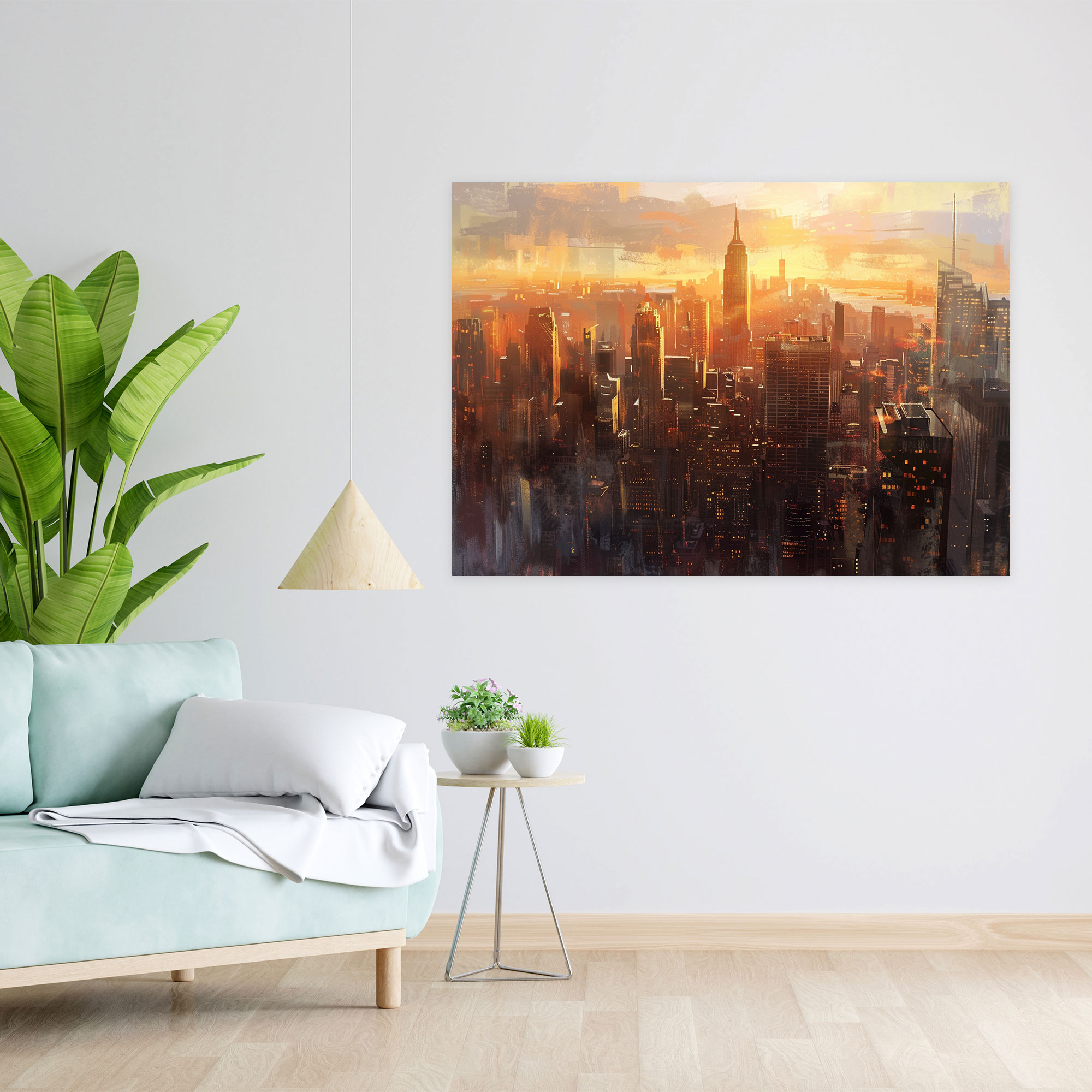 Realism Cityscape Canvas Print - Realism, Canvas Print, Wall Decoration, Canvas Wall Art