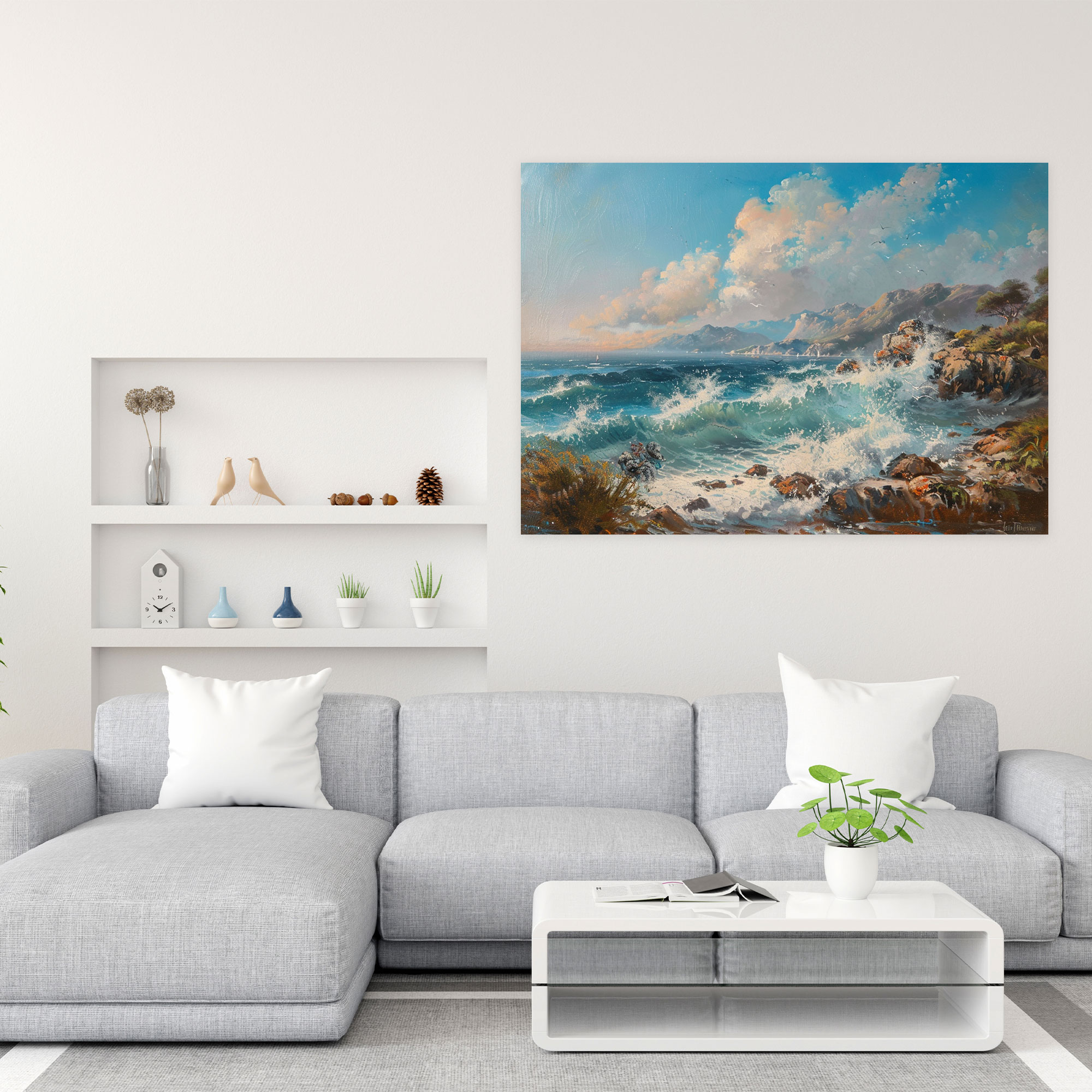 Realism Seascape Canvas Print - Realism, Canvas Print, Canvas Wall Art, Realism