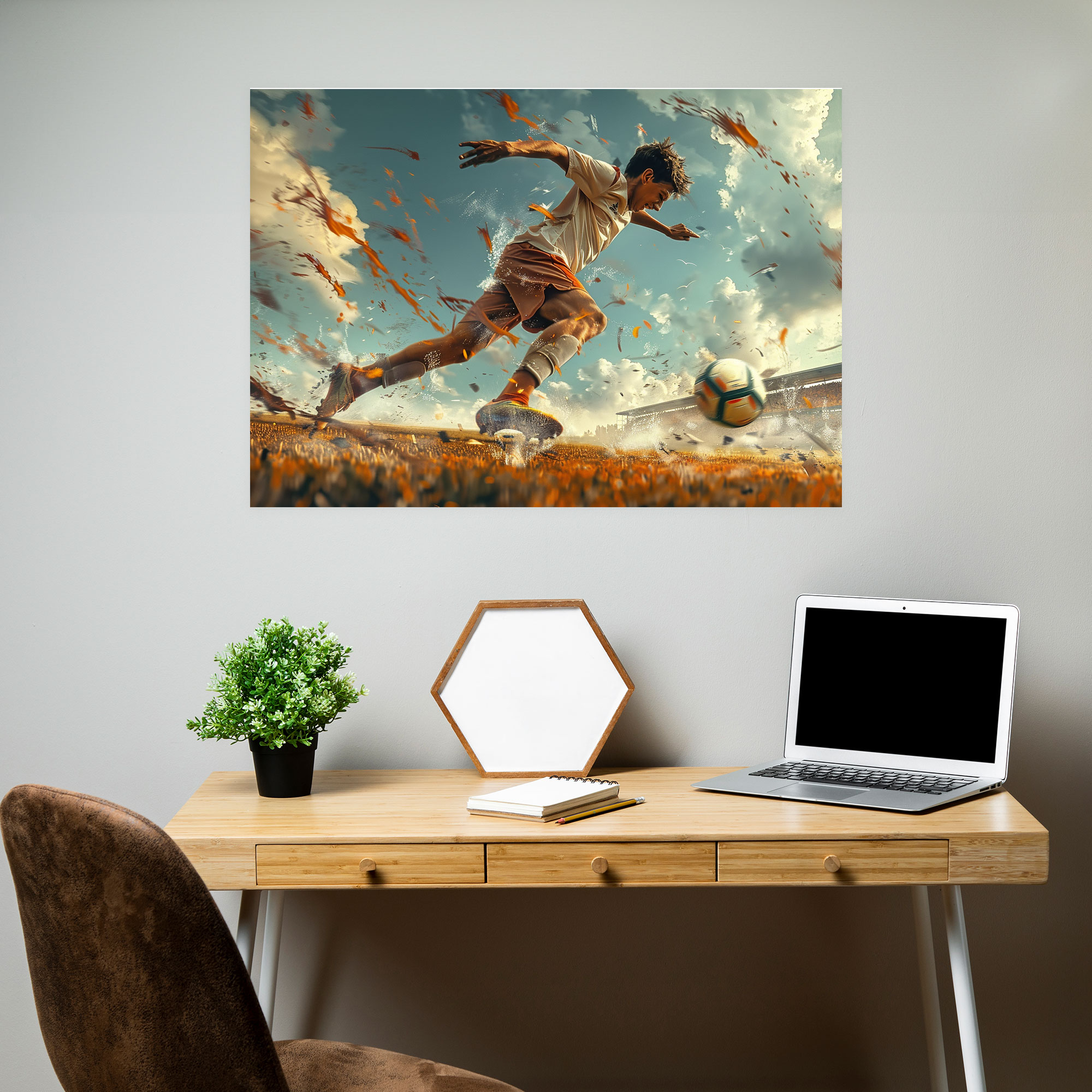 Realism Sports Action Wall Art - Realism, Home Decoration, Realism, Wall Decoration
