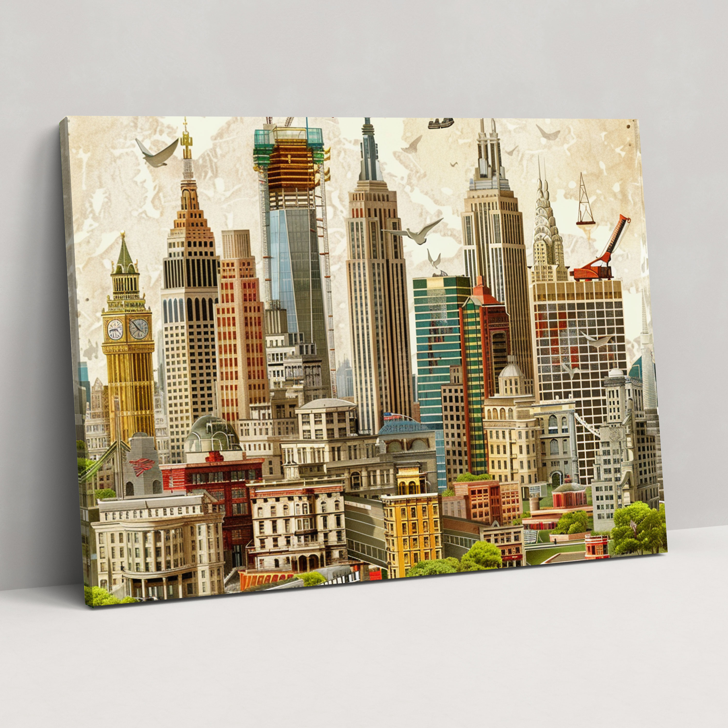 Realism Cityscape Canvas Print - Realism, Realism, Canvas, Wall Art