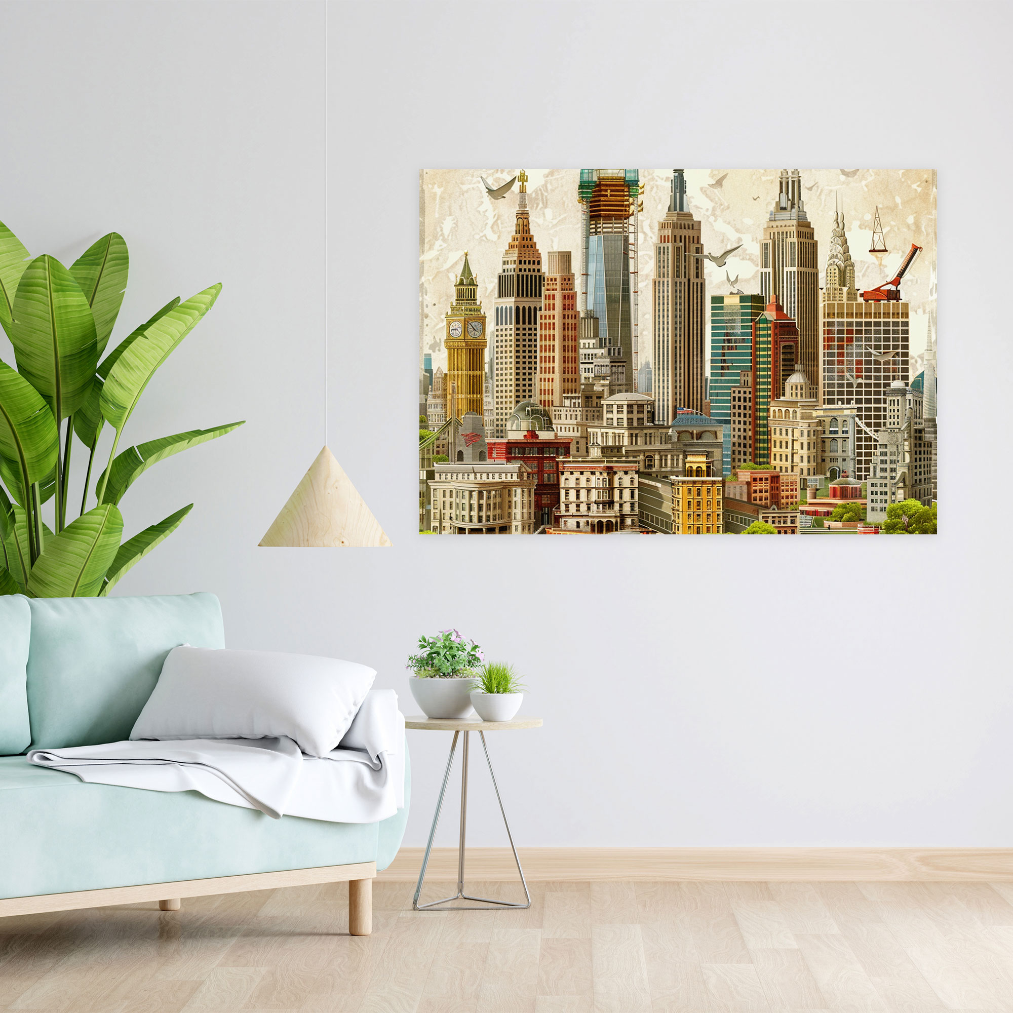 Realism Cityscape Canvas Print - Realism, Realism, Canvas, Wall Art
