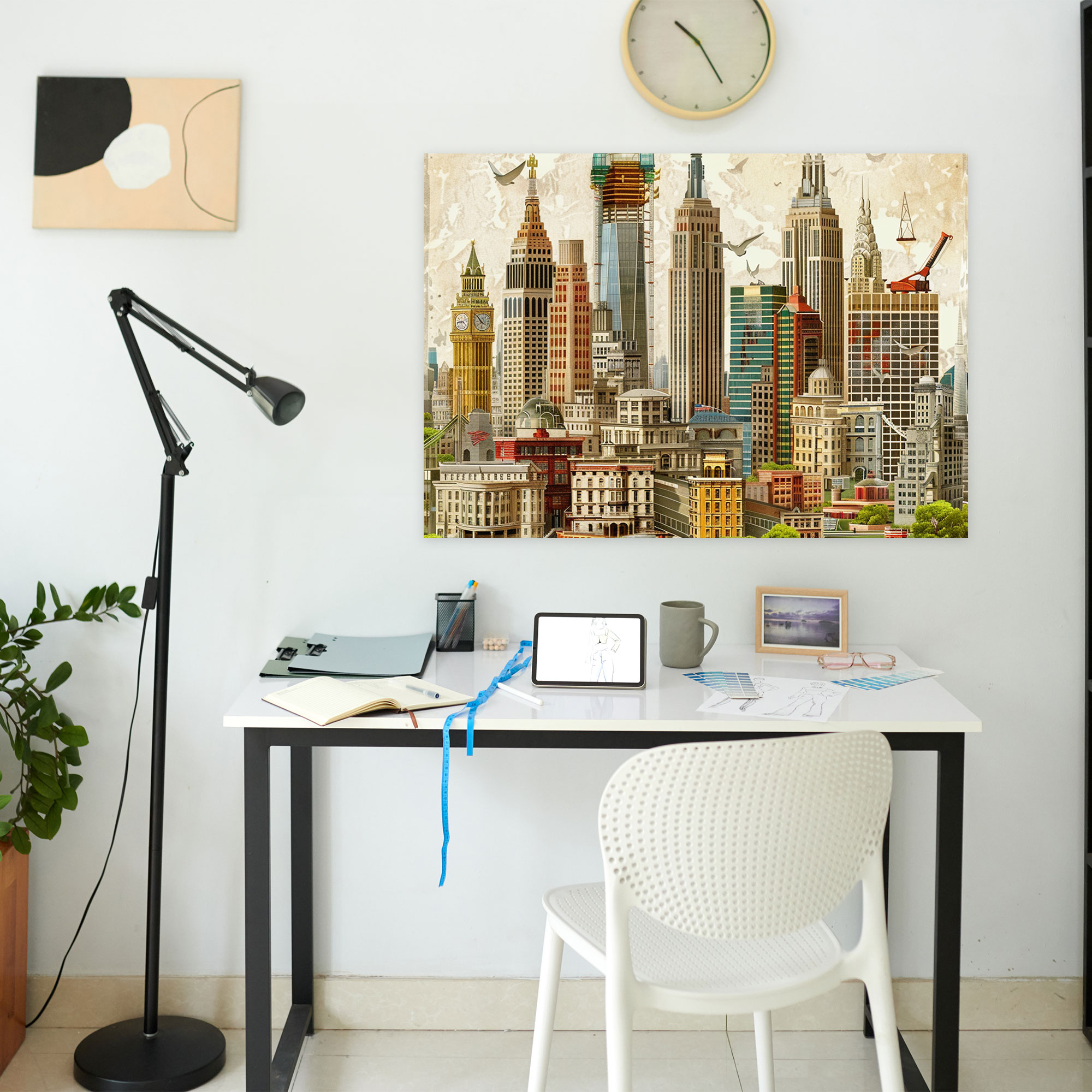 Realism Cityscape Canvas Print - Realism, Realism, Canvas, Wall Art