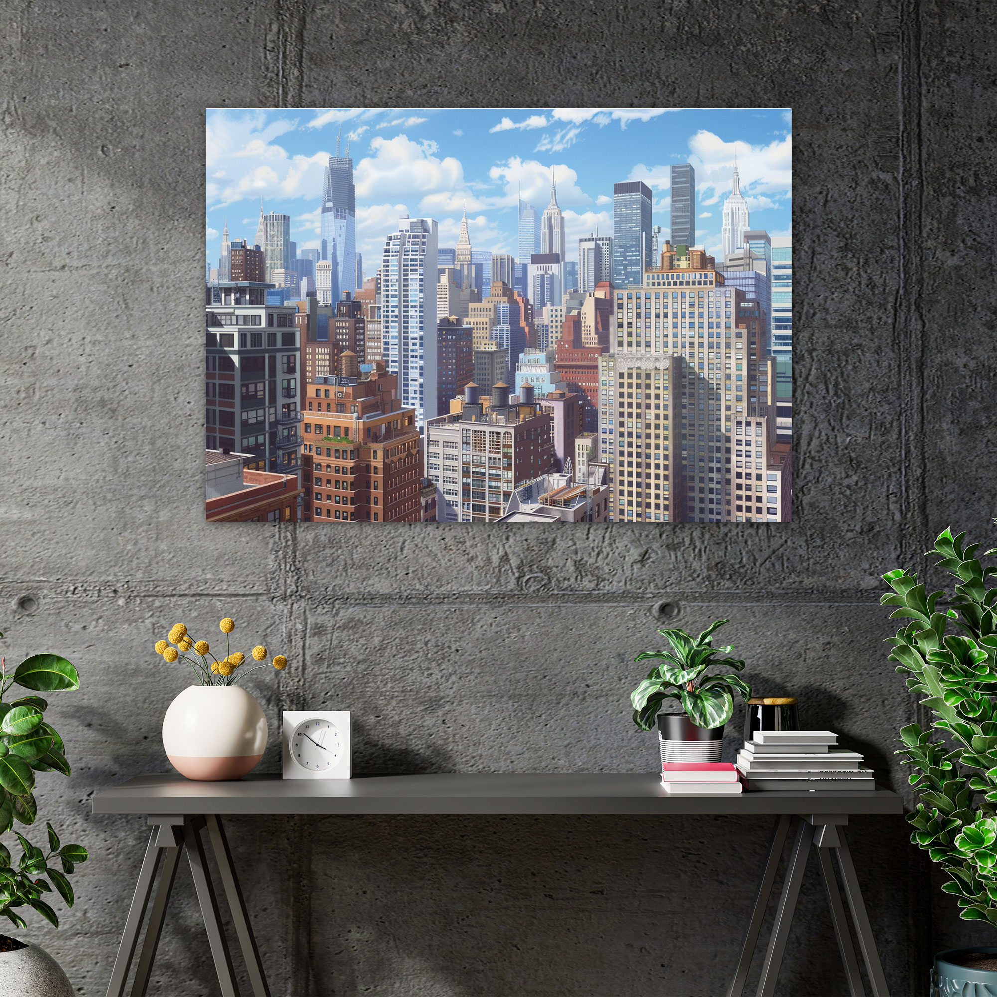 Realism Canvas Print Wall Art - Urban Cityscape Skyscrapers - Realism, Canvas Wall Art, Home Decoration, Realism