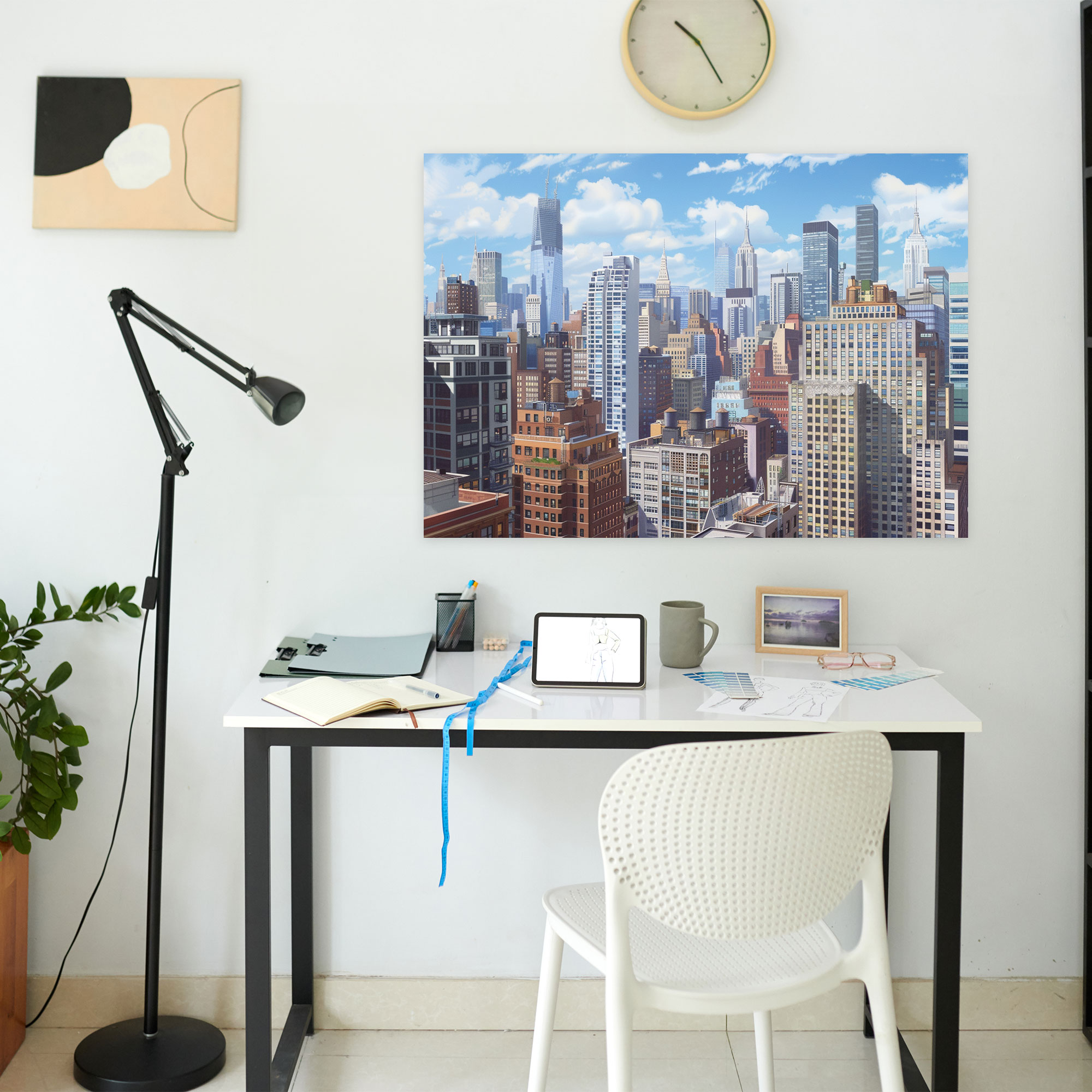 Realism Canvas Print Wall Art - Urban Cityscape Skyscrapers - Realism, Canvas Wall Art, Home Decoration, Realism