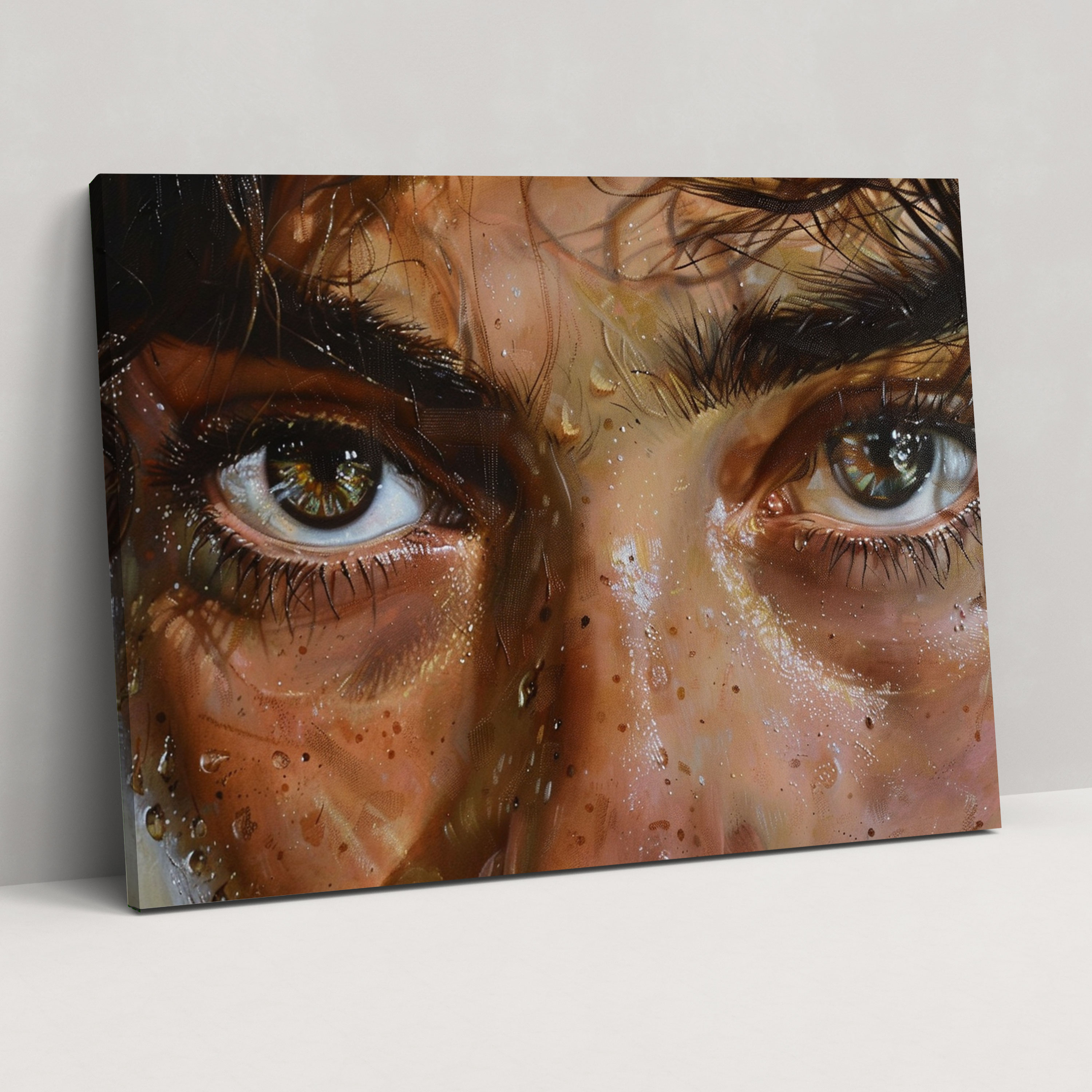 Realism Canvas Print Expressive Eyes Wall Art - Realism, Canvas, Home Decoration, Wall Art