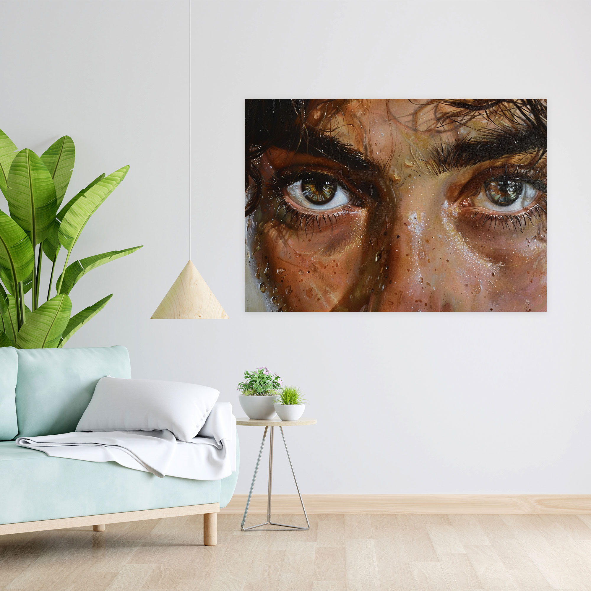 Realism Canvas Print Expressive Eyes Wall Art - Realism, Canvas, Home Decoration, Wall Art