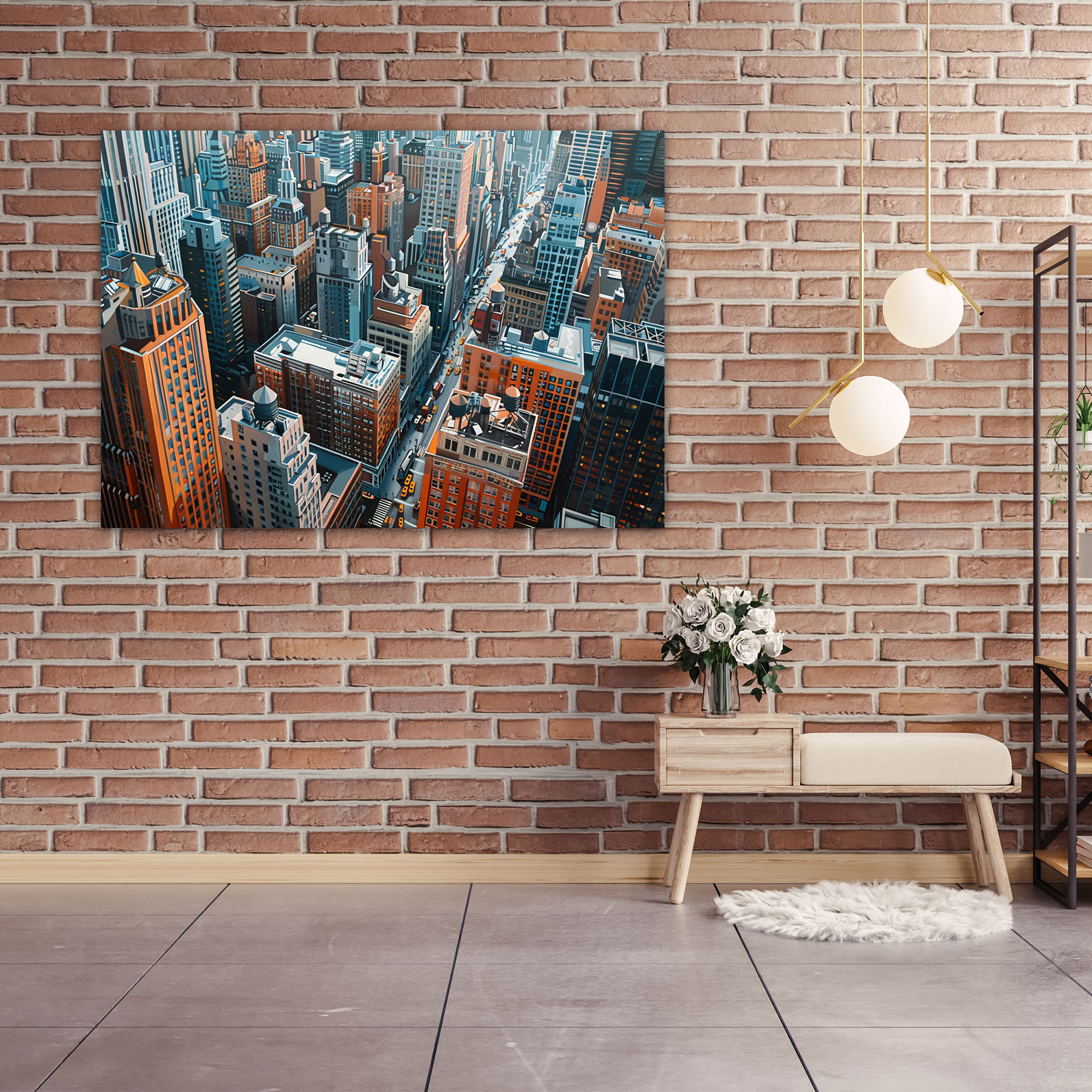 Realism Canvas Print Urban Cityscape Wall Art - Realism, Canvas, Wall Art, Canvas Print