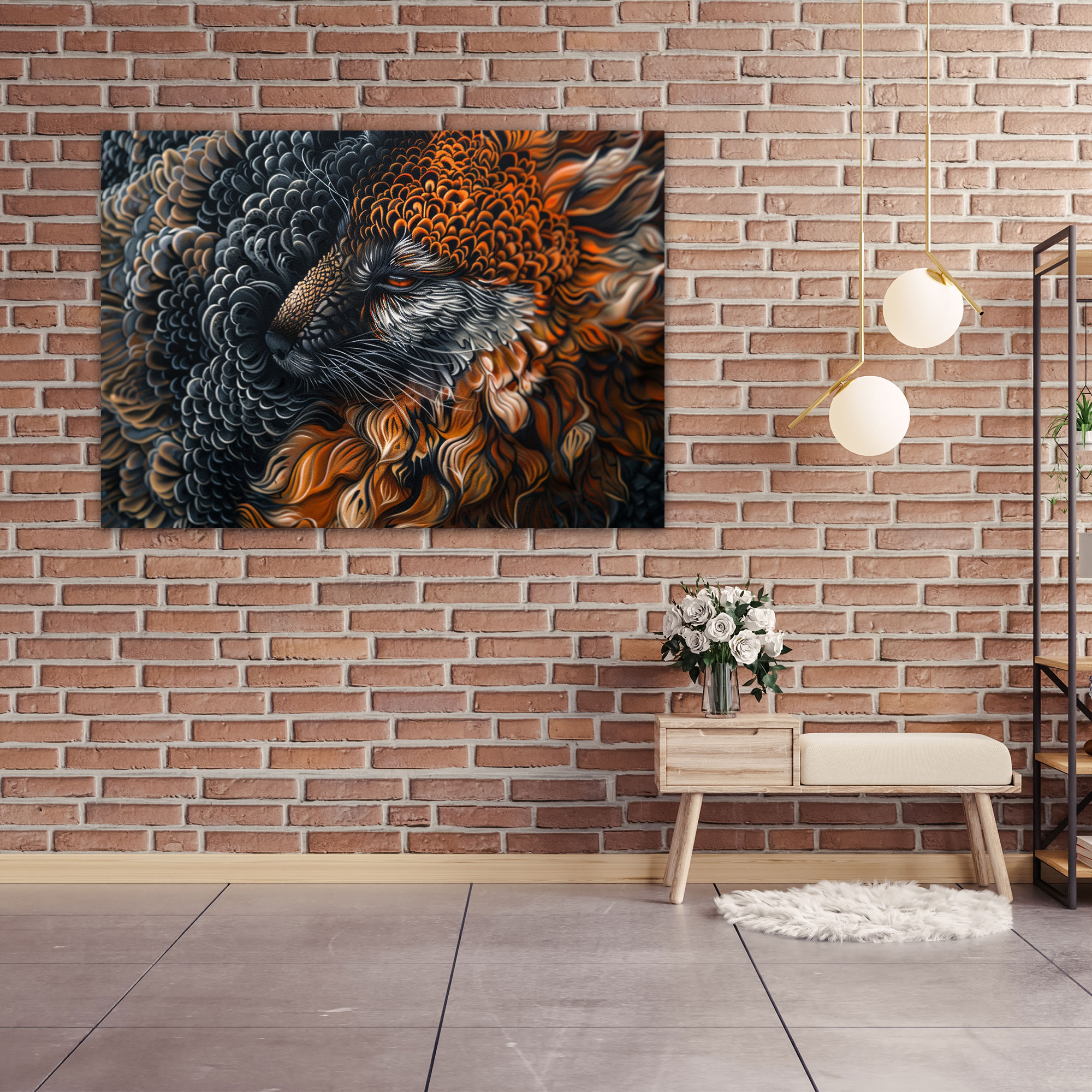 Realism Canvas Print Beloved Pet Portrait Wall Art - Realism, Home Decoration, Realism, Canvas