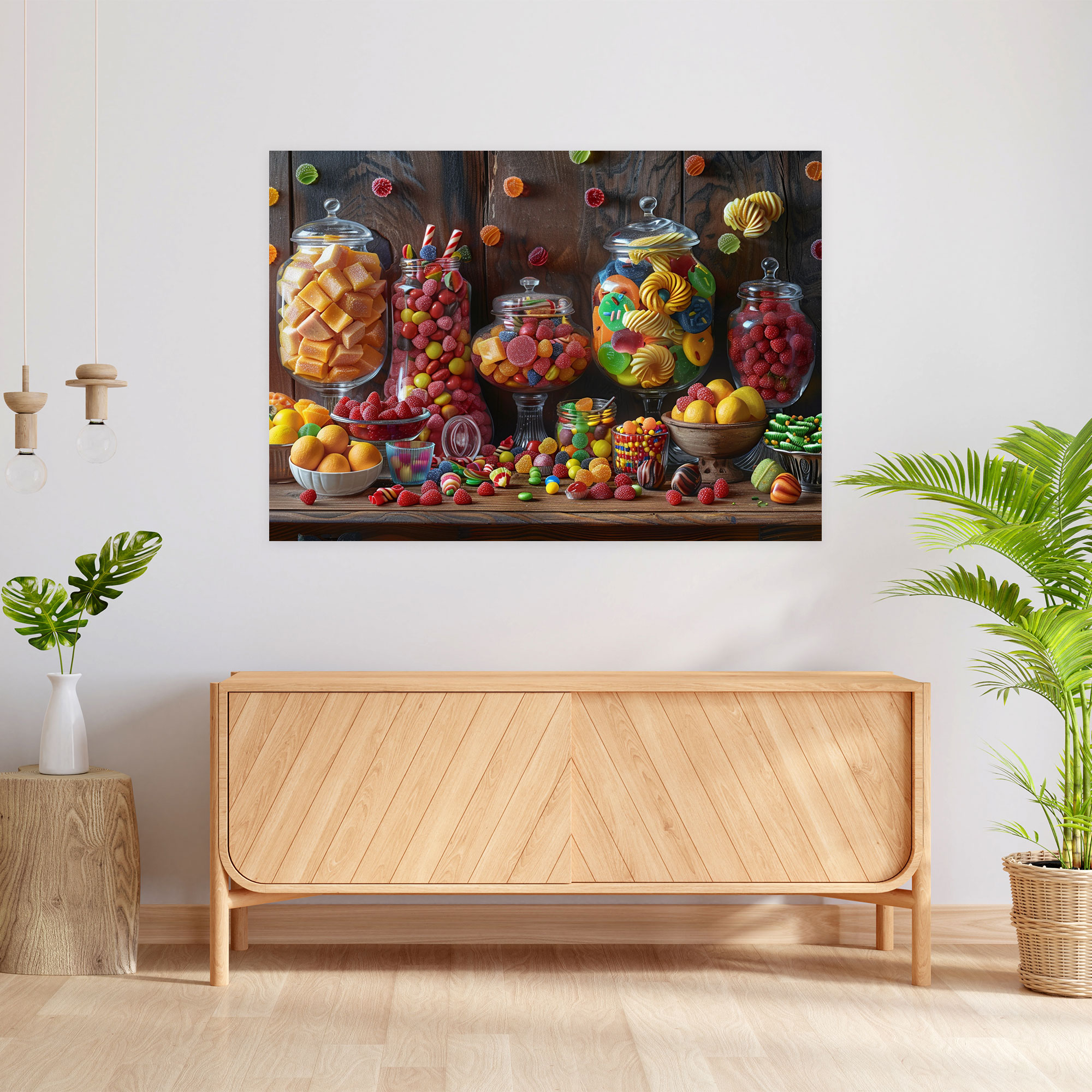 Realism Canvas Print Colorful Candies Still Life Wall Art - Realism, Canvas Print, Home Decoration, Canvas Wall Art