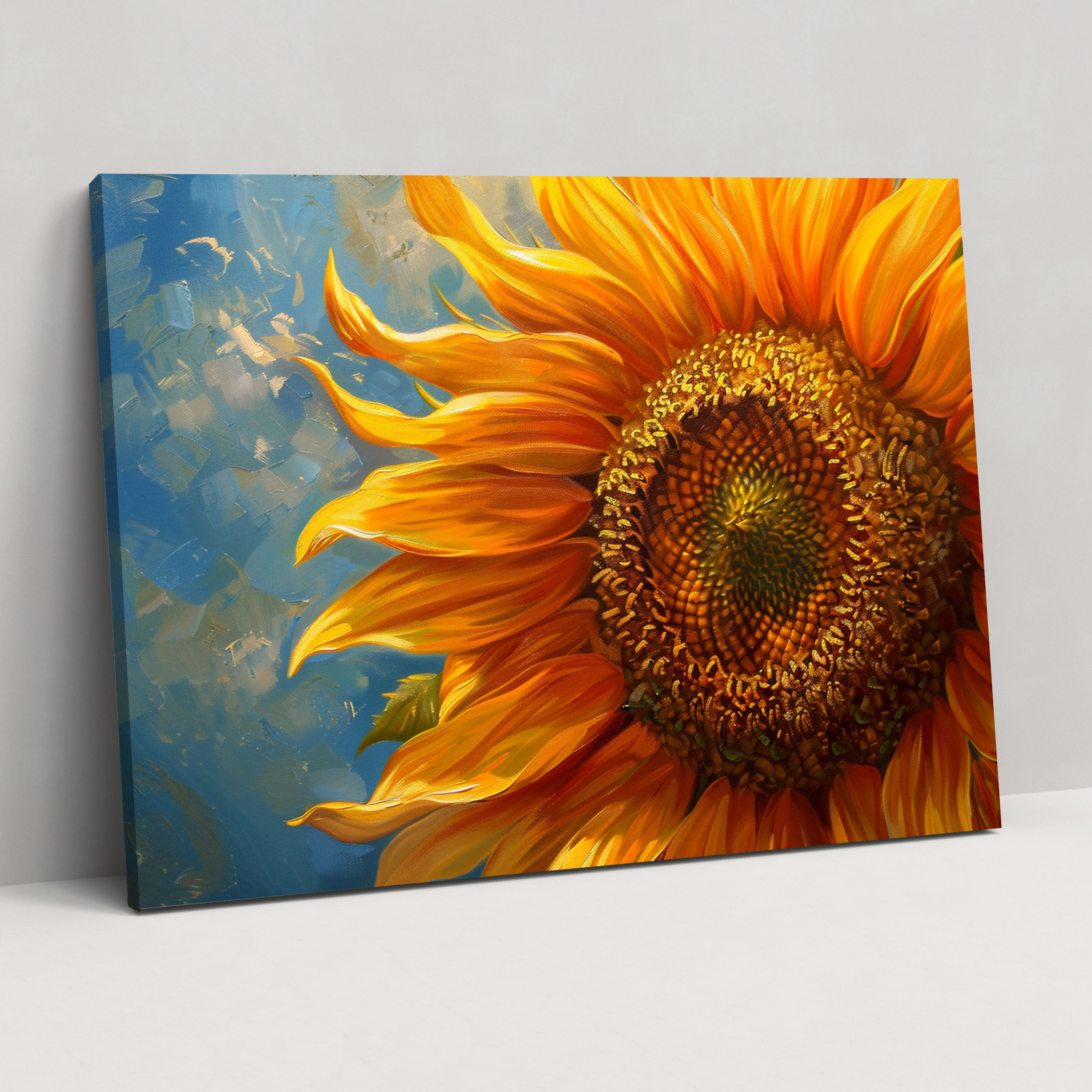Realism Wall Art: Sunny Sunflower - Realism, Canvas, Sunflower, Wall Art