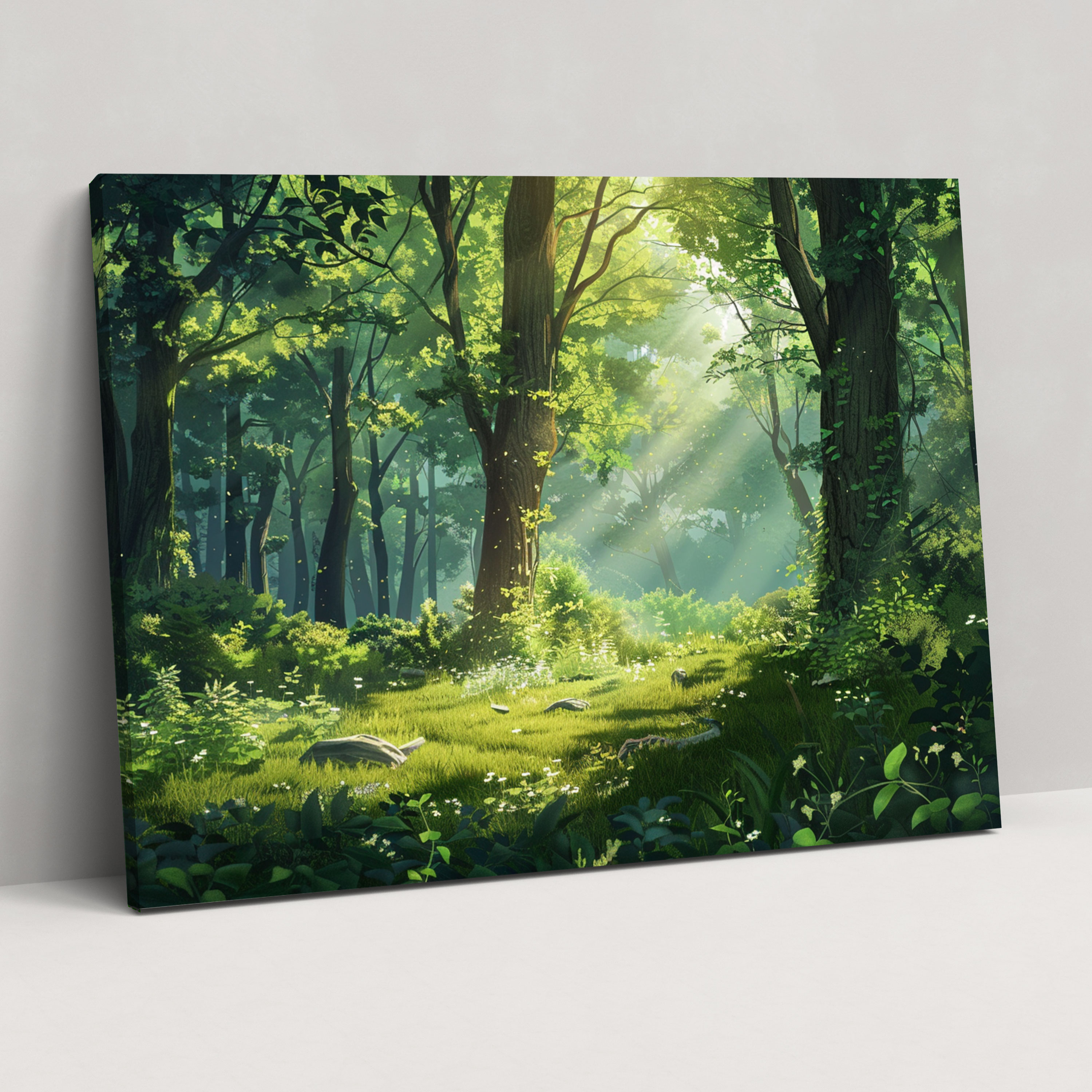 Realism Wall Art: Enchanted Forest - Realism, Peaceful Atmosphere, Forest, Realism