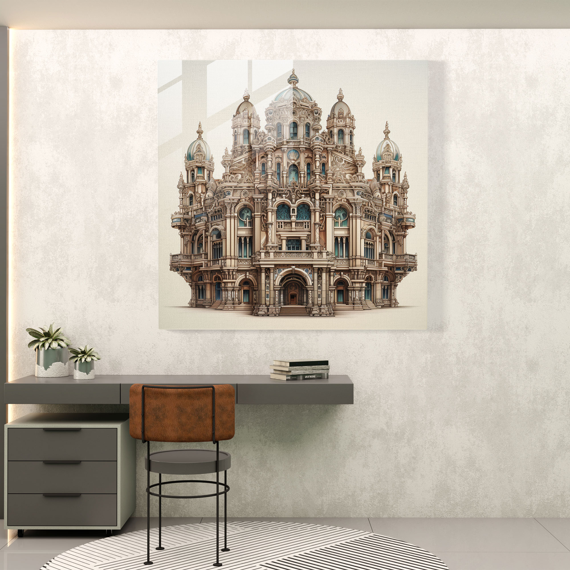 Renaissance Architectural Glass Print - Renaissance, Glass Print, Glass Wall Art, Architectural Design