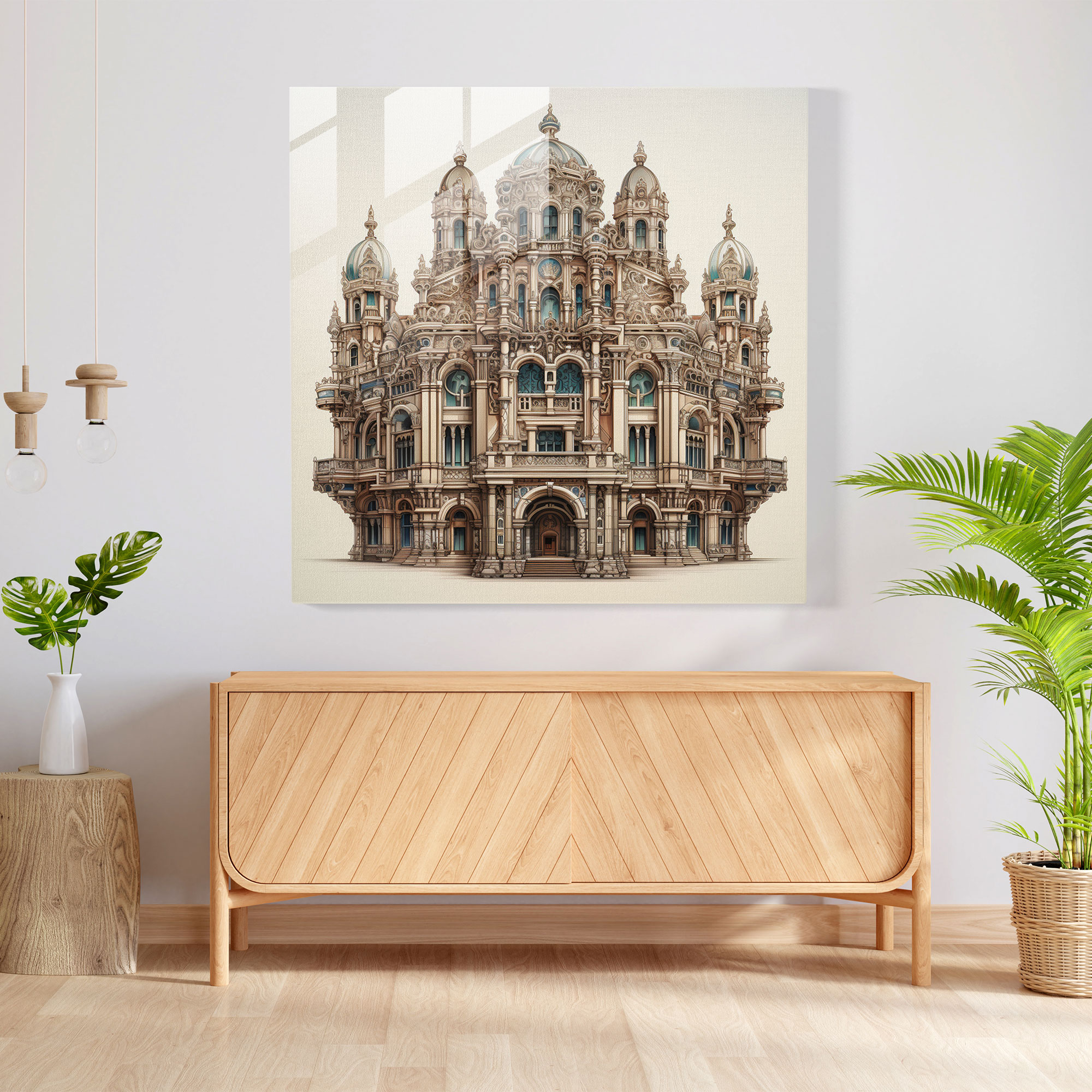 Renaissance Architectural Glass Print - Renaissance, Glass Print, Glass Wall Art, Architectural Design