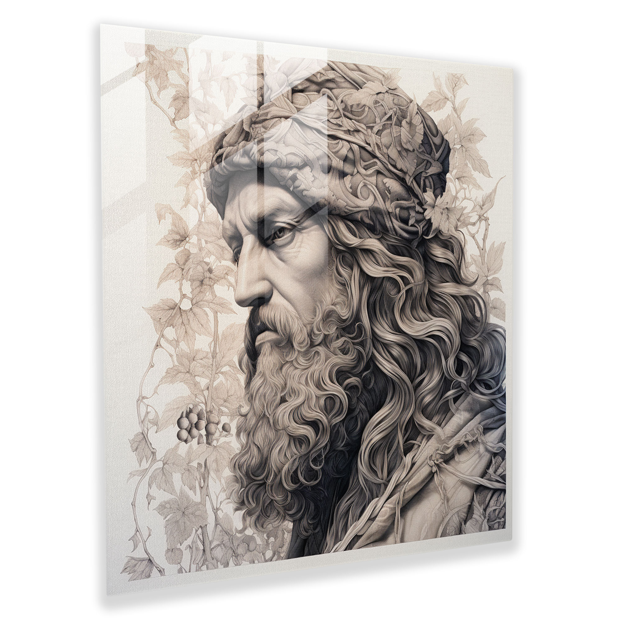 Renaissance Scholar Glass Print - Renaissance, Glass Art, Home Decoration, Modern Art