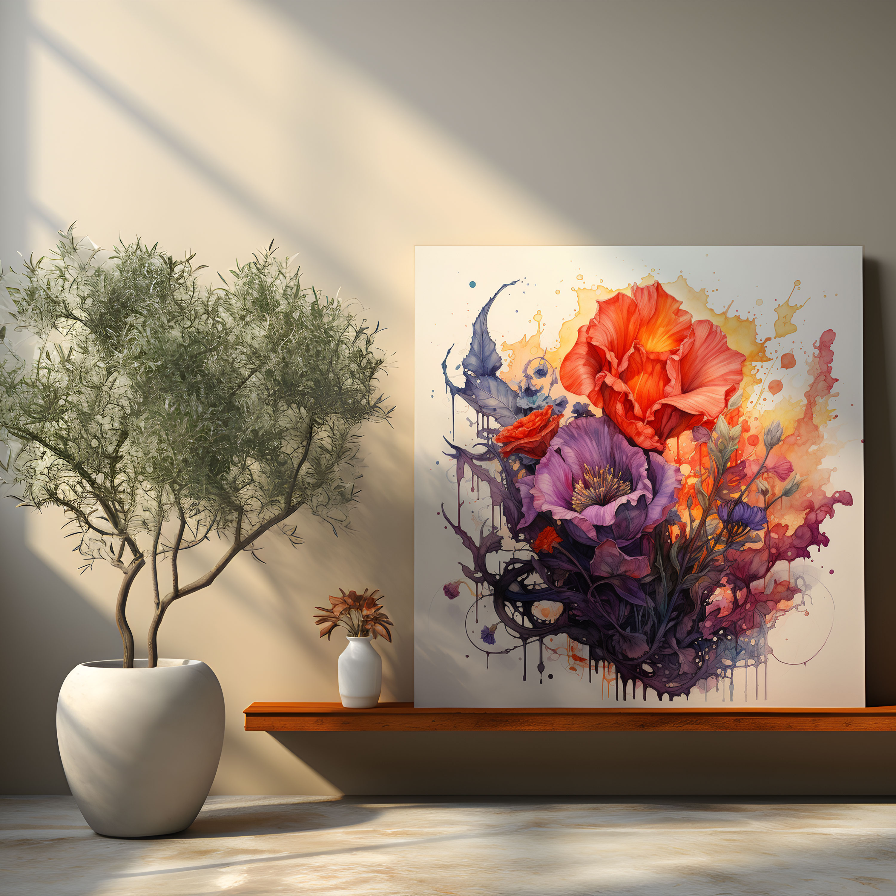 Rejection Canvas Print - Rejection, Watercolor Illustration, Canvas, Wall Art