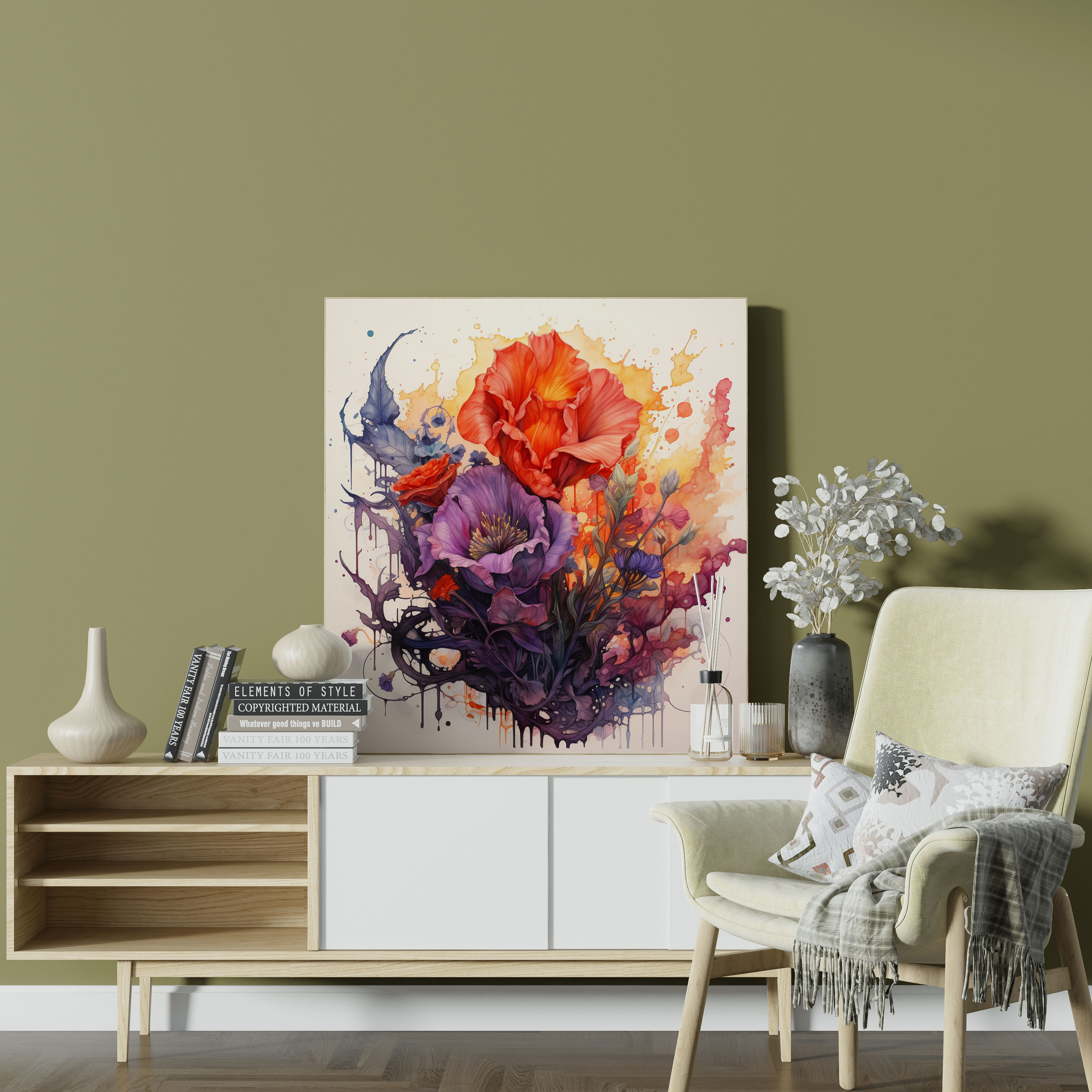 Rejection Canvas Print - Rejection, Watercolor Illustration, Canvas, Wall Art