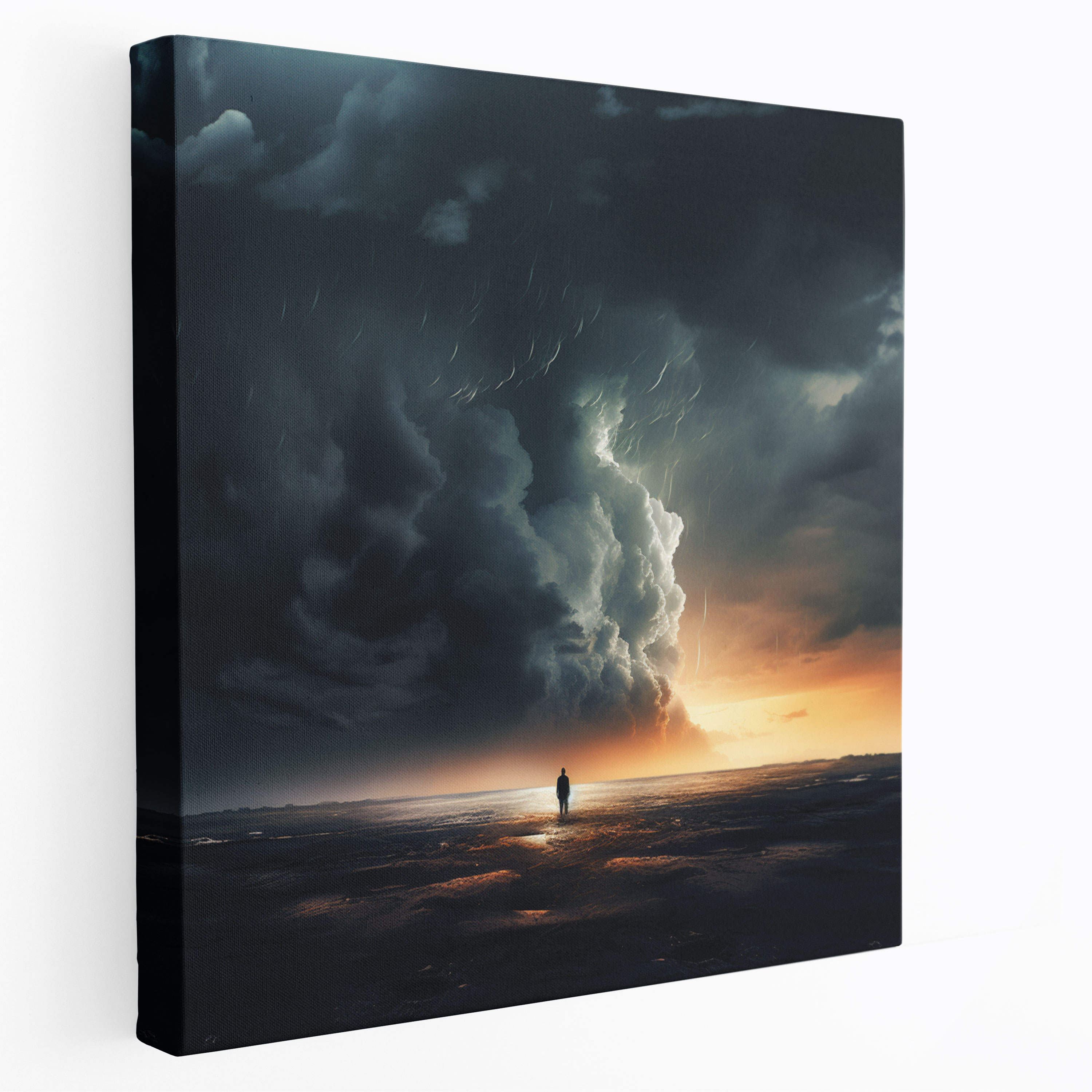 Rejection Canvas Print - Rejection, Digital Artwork, Stormy Sky, Rejection