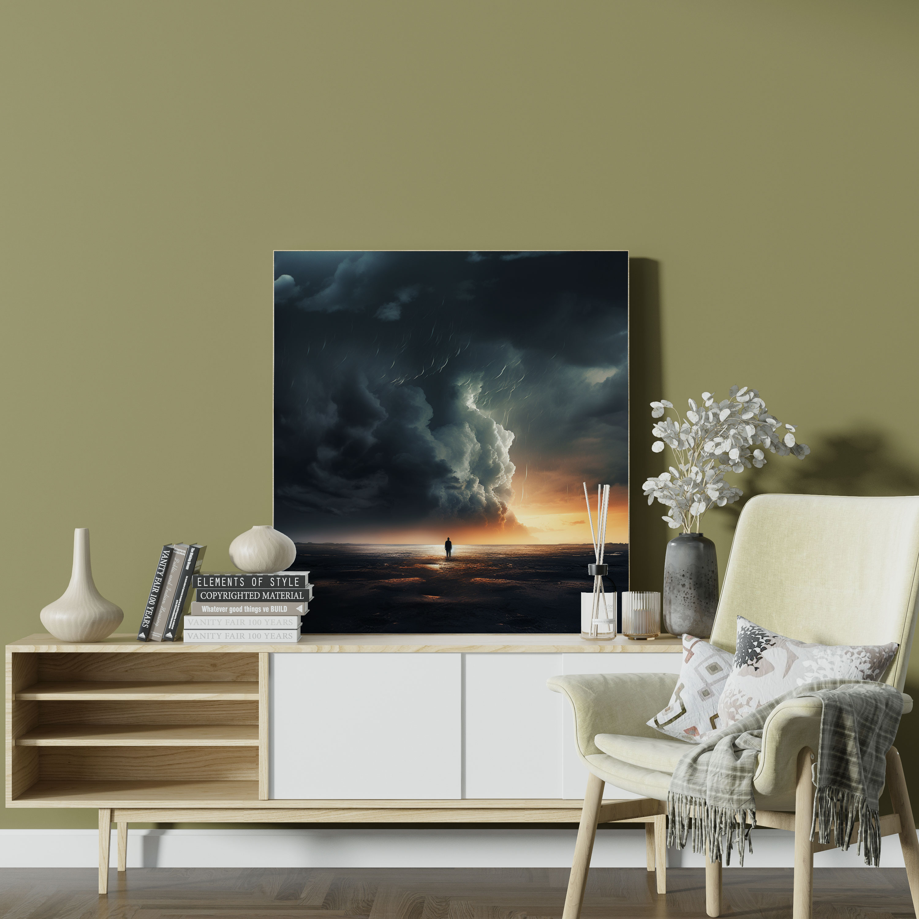 Rejection Canvas Print - Rejection, Digital Artwork, Stormy Sky, Rejection