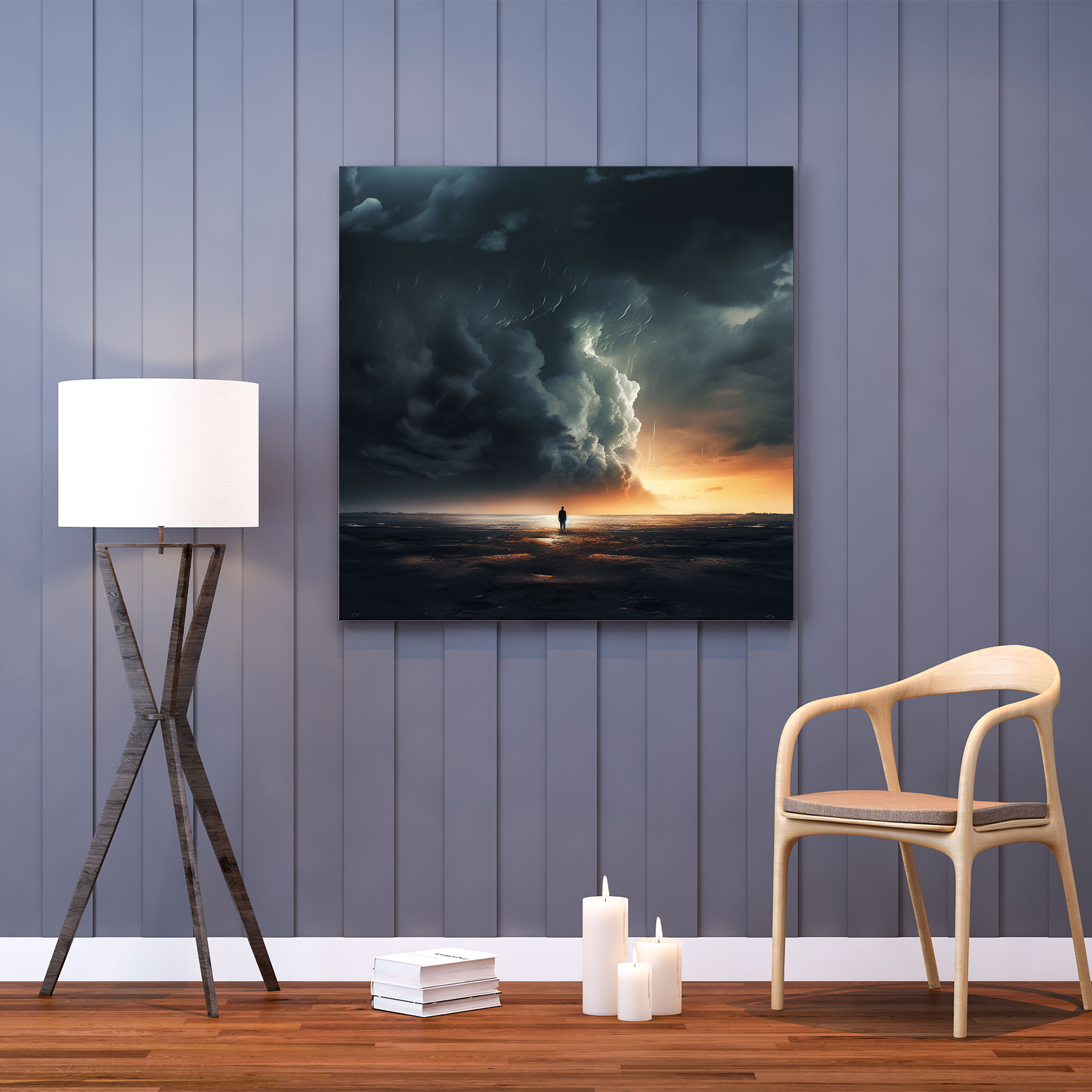Rejection Canvas Print - Rejection, Digital Artwork, Stormy Sky, Rejection
