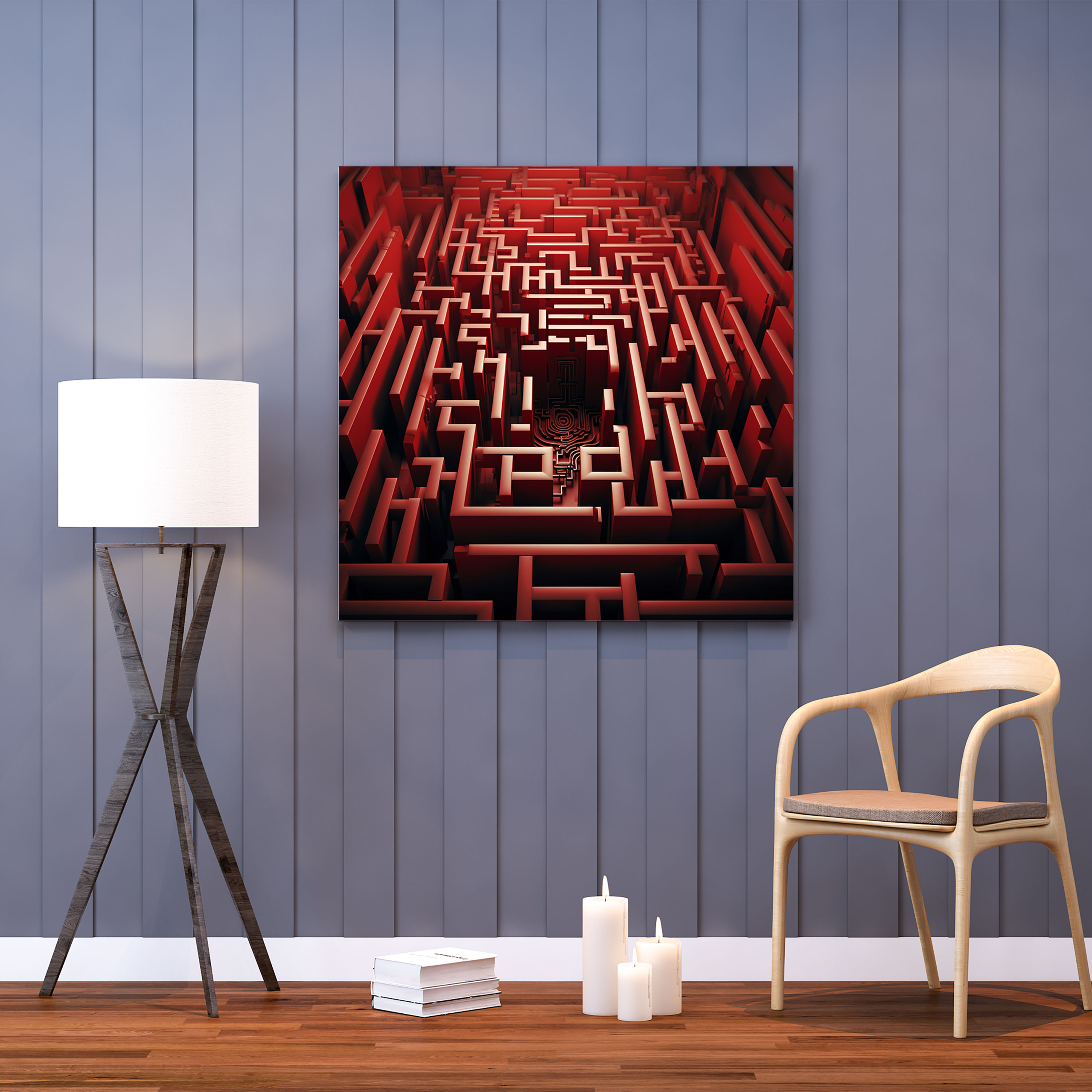 Rejection Wall Art - Rejection, Wall Decoration, Maze, Modern Graphic Design