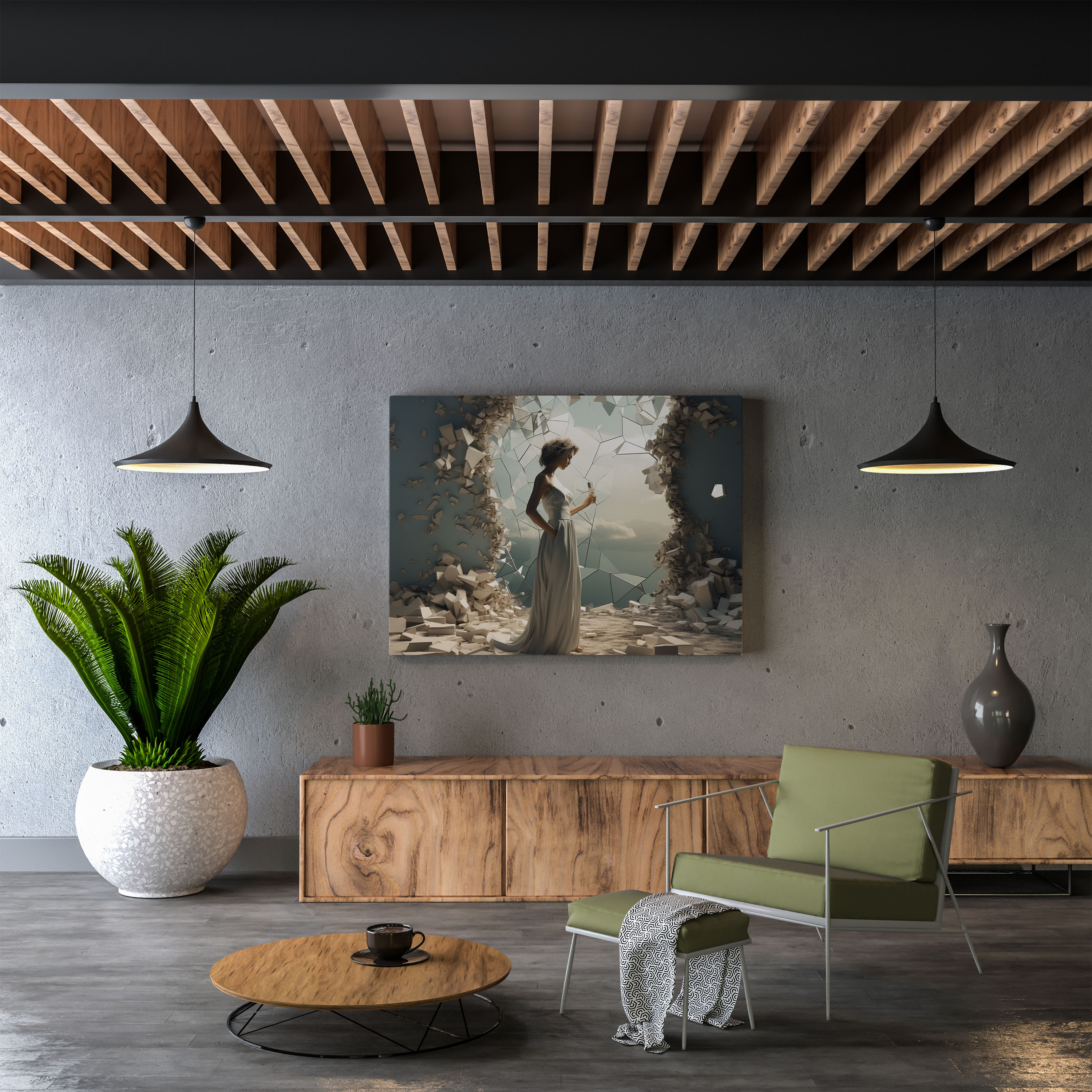 Sürreal Reddedilme Duvar Sanatı - Reddedilme Sürrealizm Kanvas Tablo