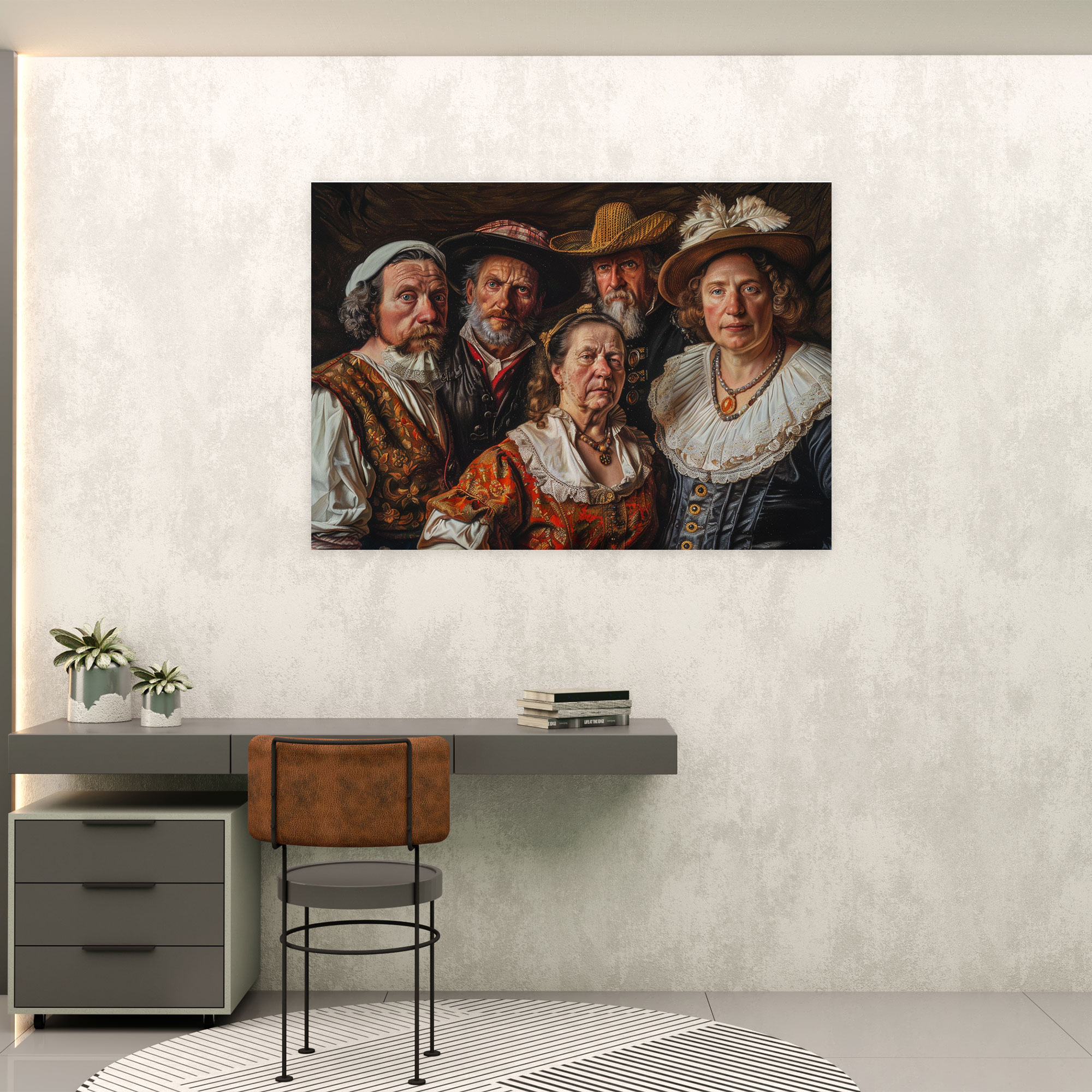 Rembrandt Style Canvas Print - Rembrandt, Rembrandt Style, Home Decoration, Canvas