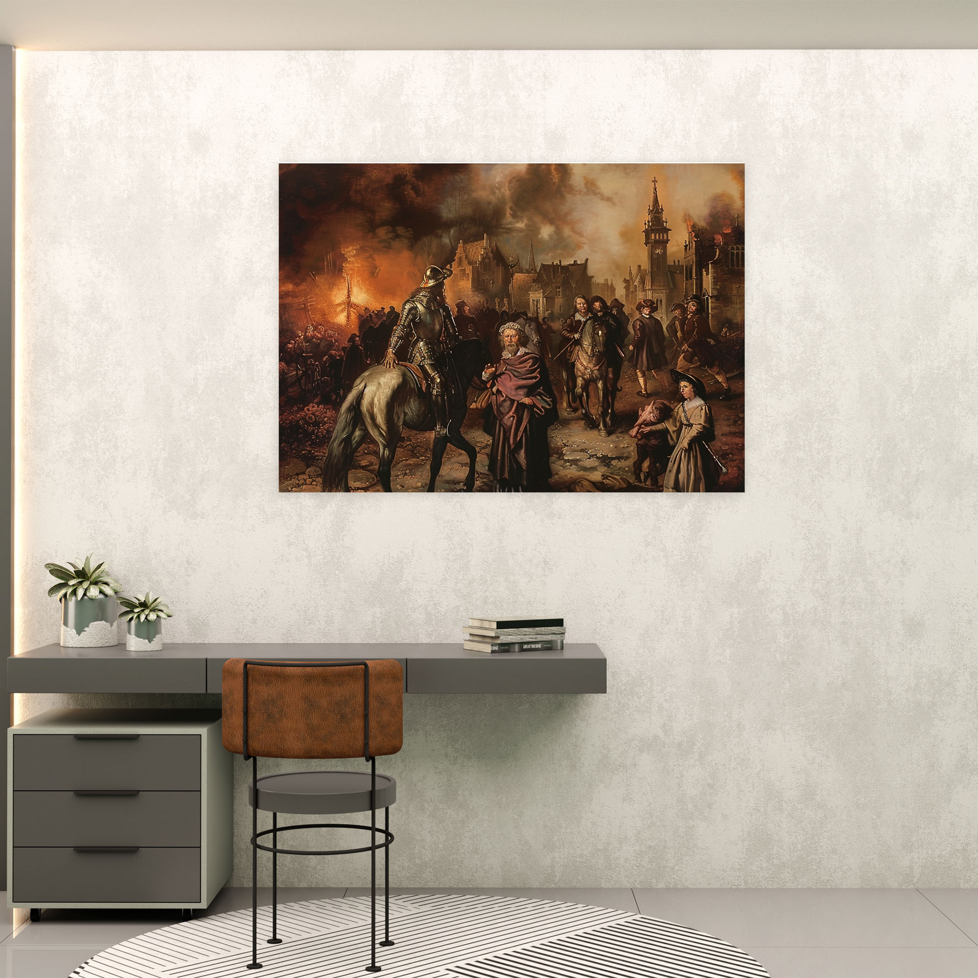 Rembrandt Style Canvas Print - Rembrandt, Home Decoration, Canvas Wall Art, Rembrandt Style