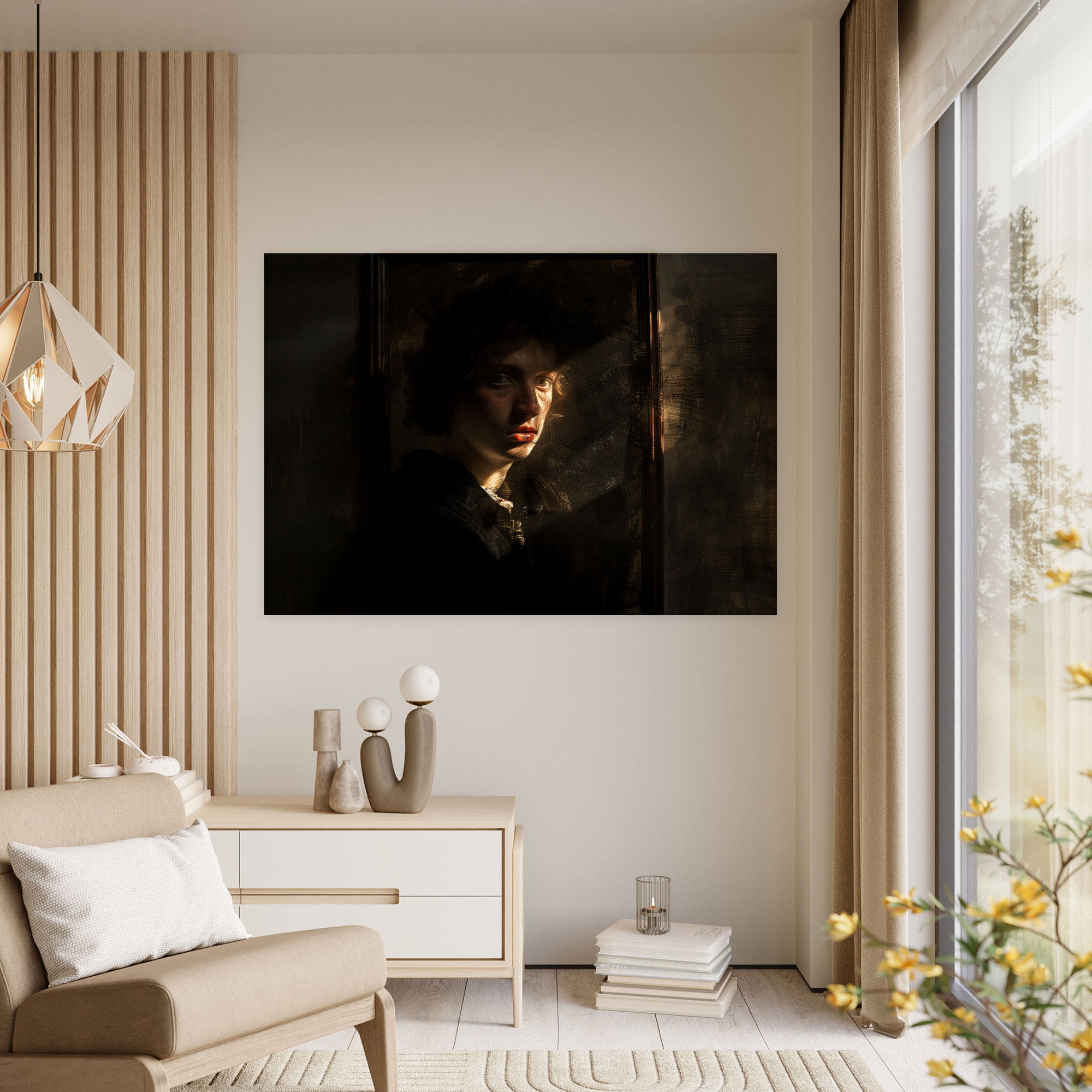 Rembrandt Kendi Portresi Kanvas Tablo - Duvar Dekorasyonu Duvar Sanatı
