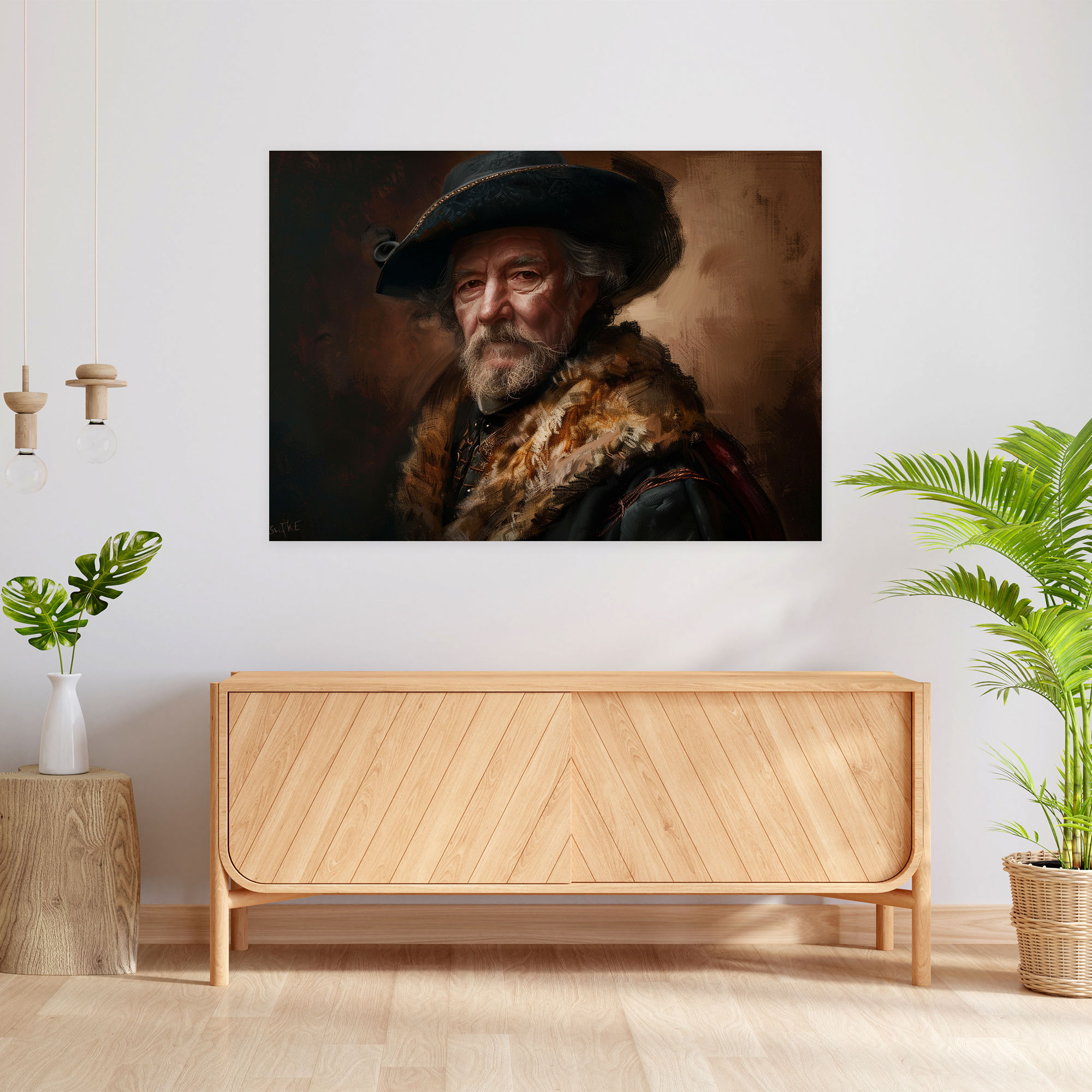 Rembrandt Historical Figure Canvas Print - Rembrandt, Canvas, Wall Art, Wall Decoration