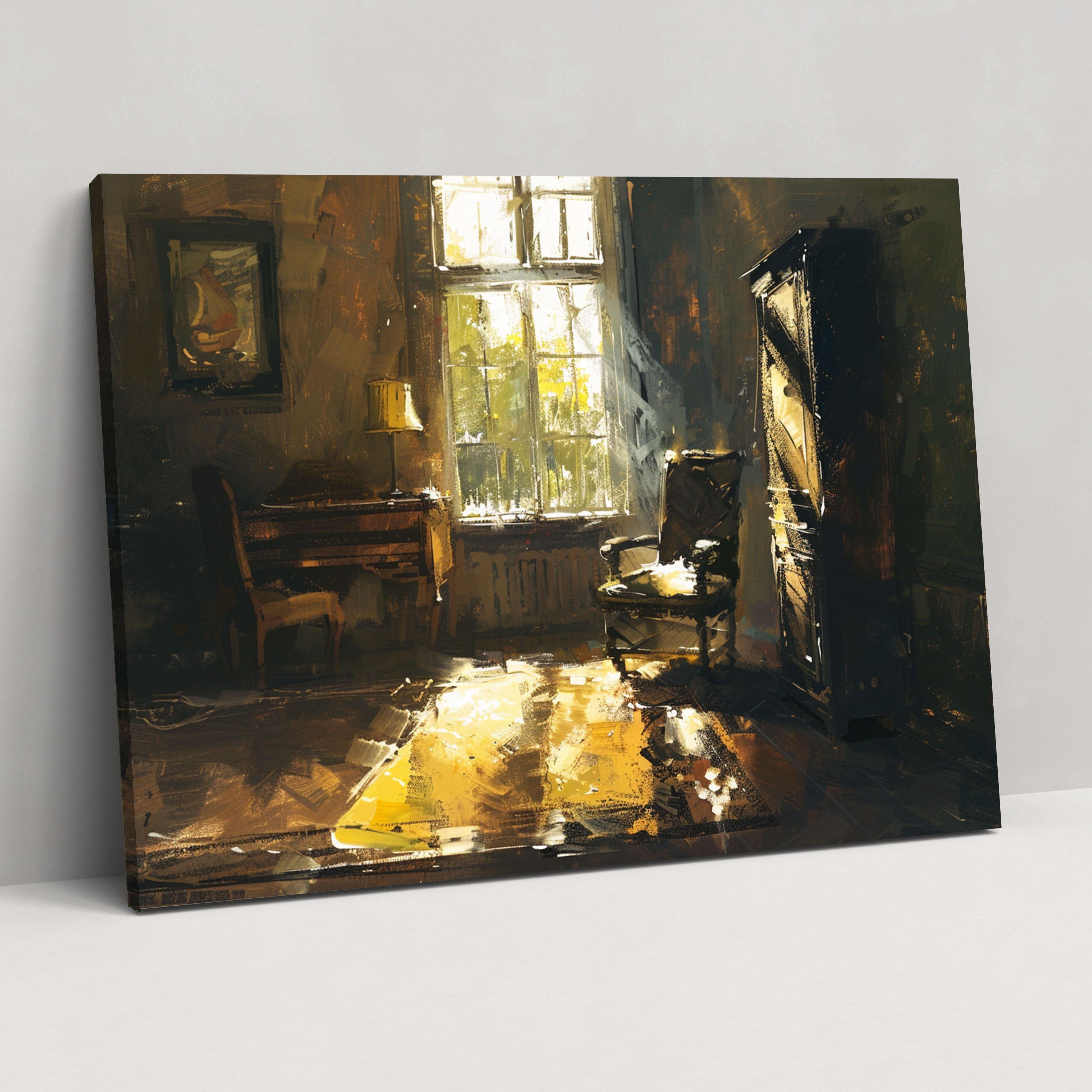 Rembrandt Türü Resim Duvar Sanatı - Kanvas Tablo Duvar Sanatı
