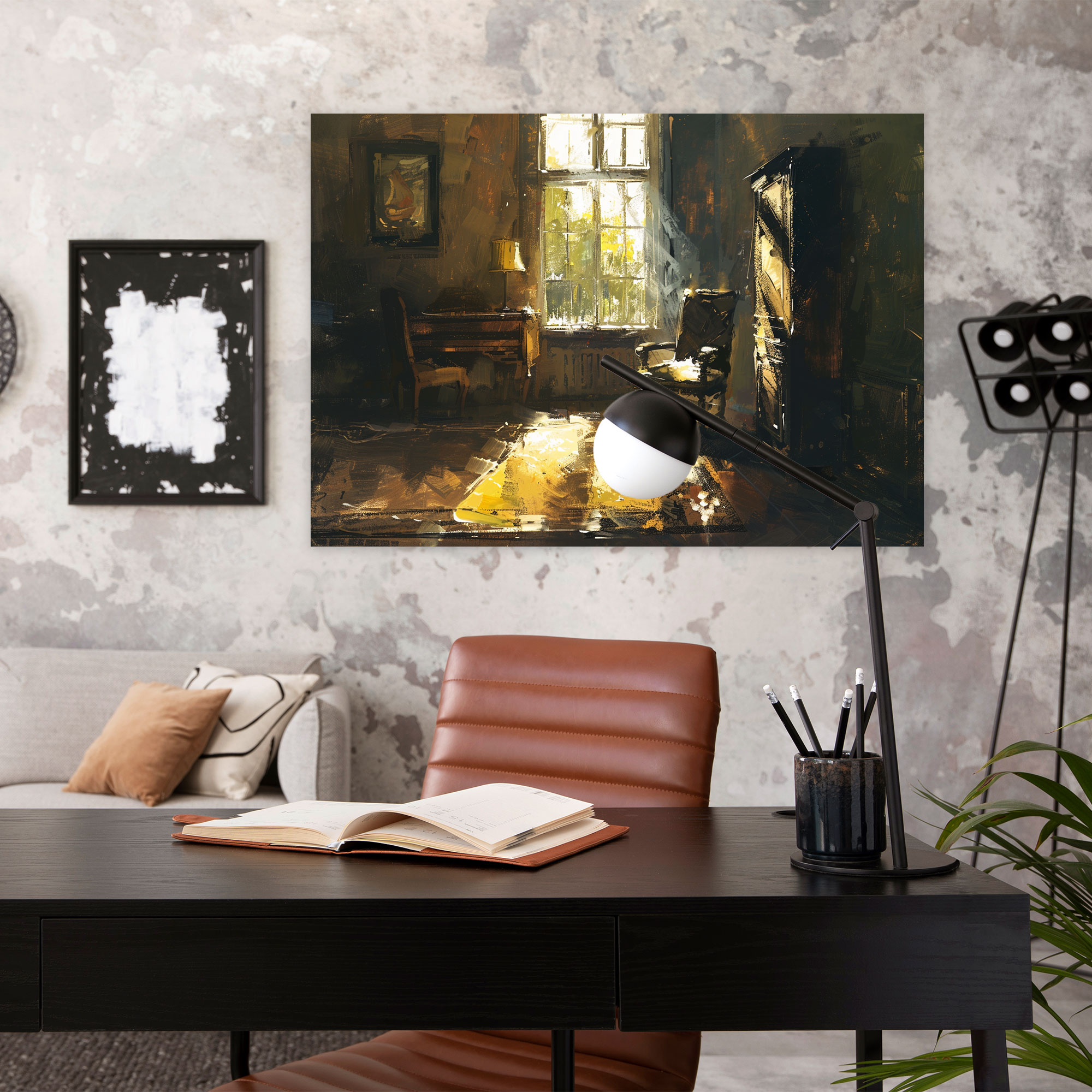 Rembrandt Türü Resim Duvar Sanatı - Kanvas Tablo Duvar Sanatı