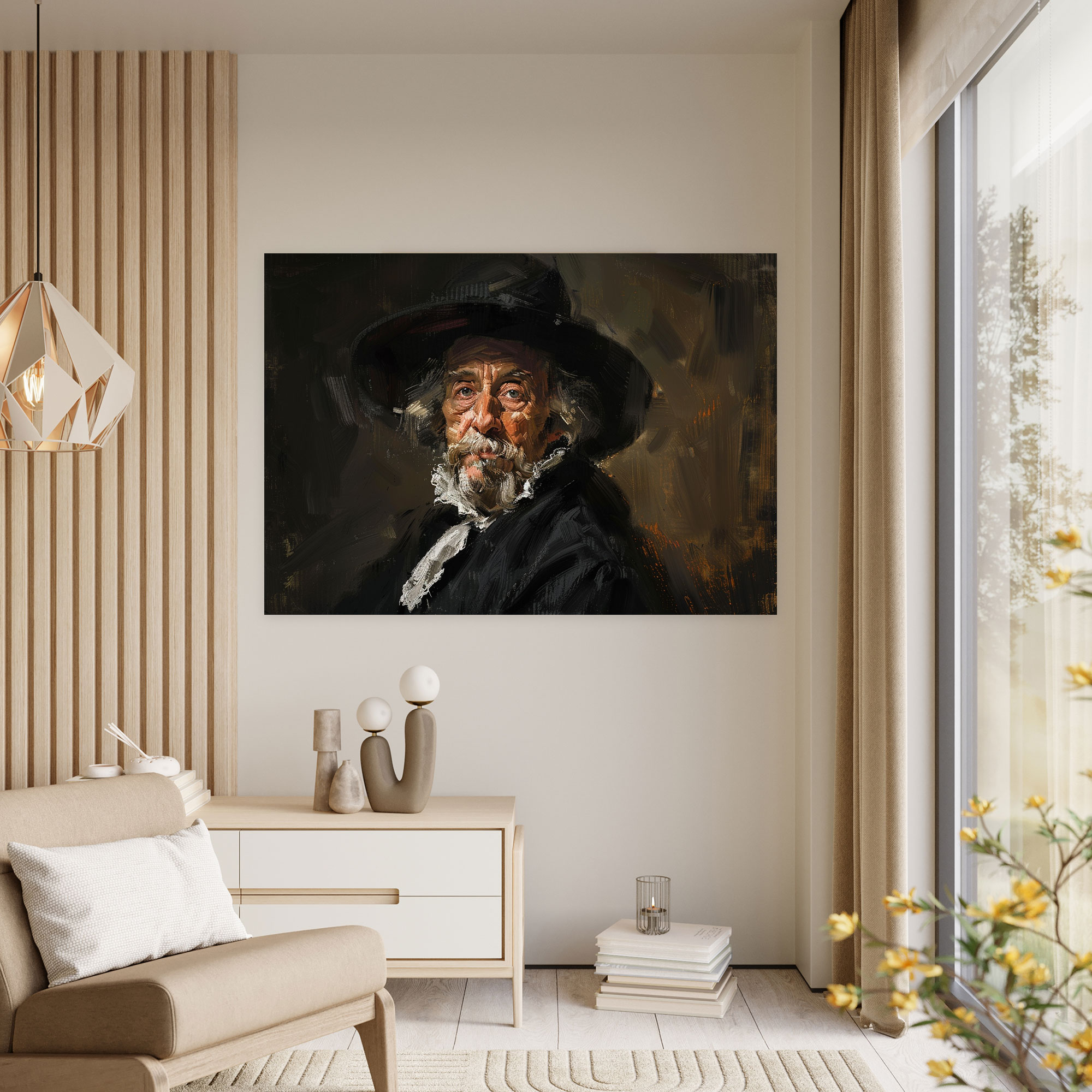 Rembrandt Portrait Canvas Print - Rembrandt, Canvas Wall Art, Home Decoration, Wall Decoration