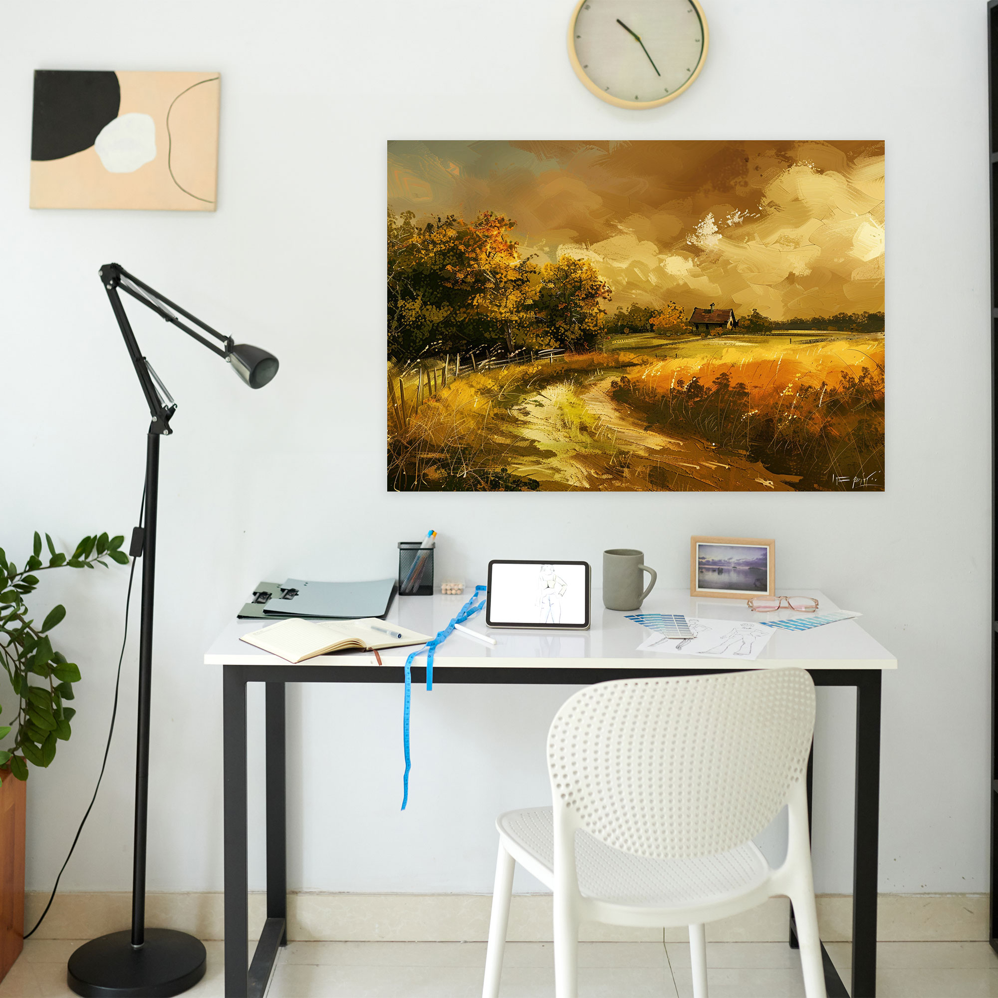 Rembrandt Countryside Landscape Canvas Print - Rembrandt, Canvas Wall Art, Canvas Print, Home Decoration