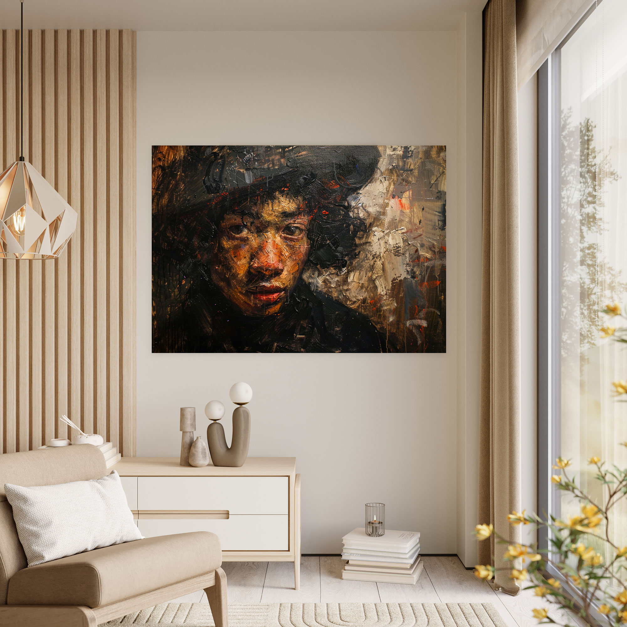 Rembrandt Tablosu Kanvas Baskı - Duvar Dekorasyonu