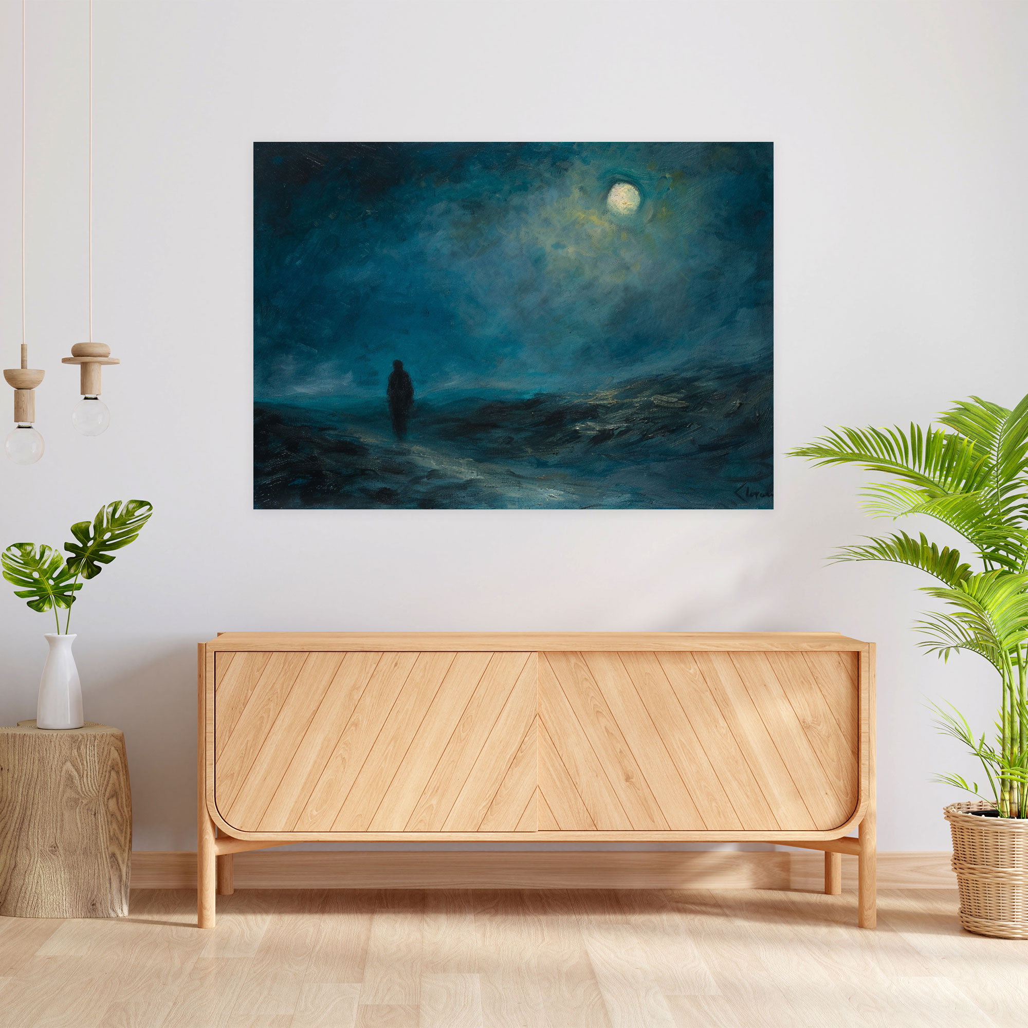 Rembrandt Night Scene Canvas Print - Rembrandt, Wall Decoration, Canvas, Canvas Print
