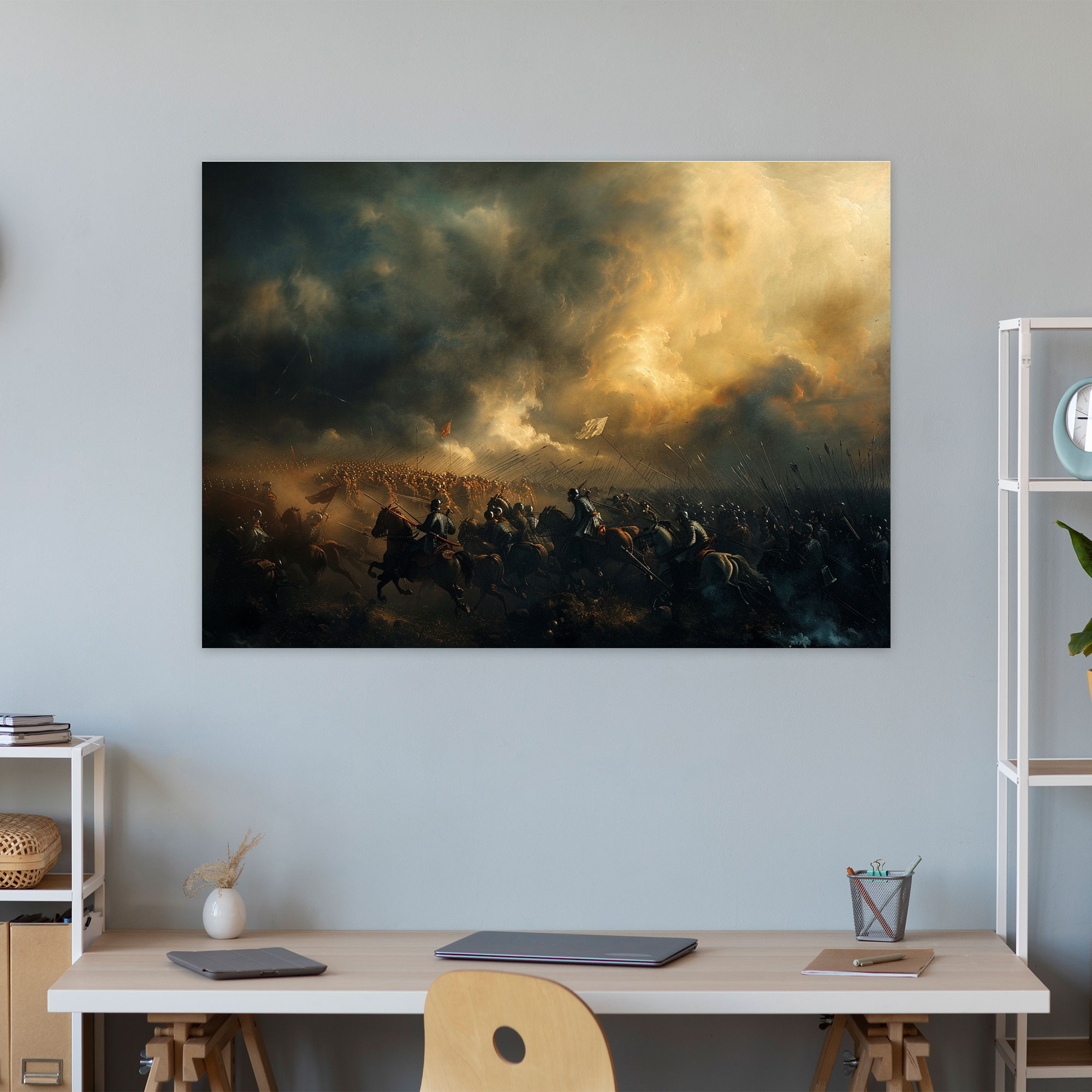 Rembrandt Battle Scene Canvas Print - Rembrandt, Home Decoration, Wall Art, Wall Decoration