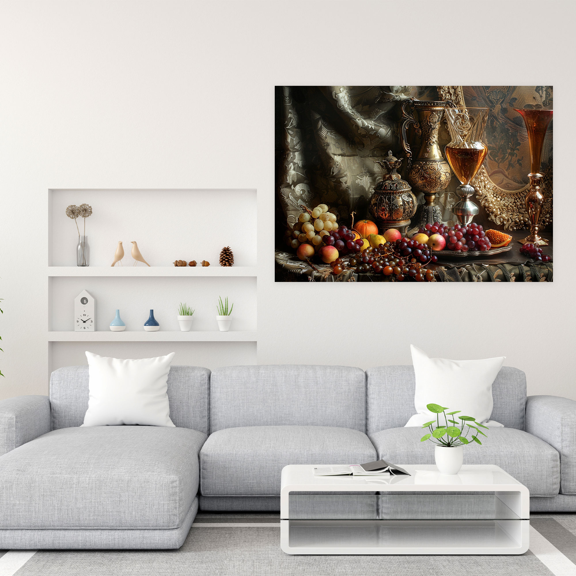 Rembrandt Elegant Still Life Canvas Print - Rembrandt, Home Decoration, Wall Decoration, Canvas Wall Art