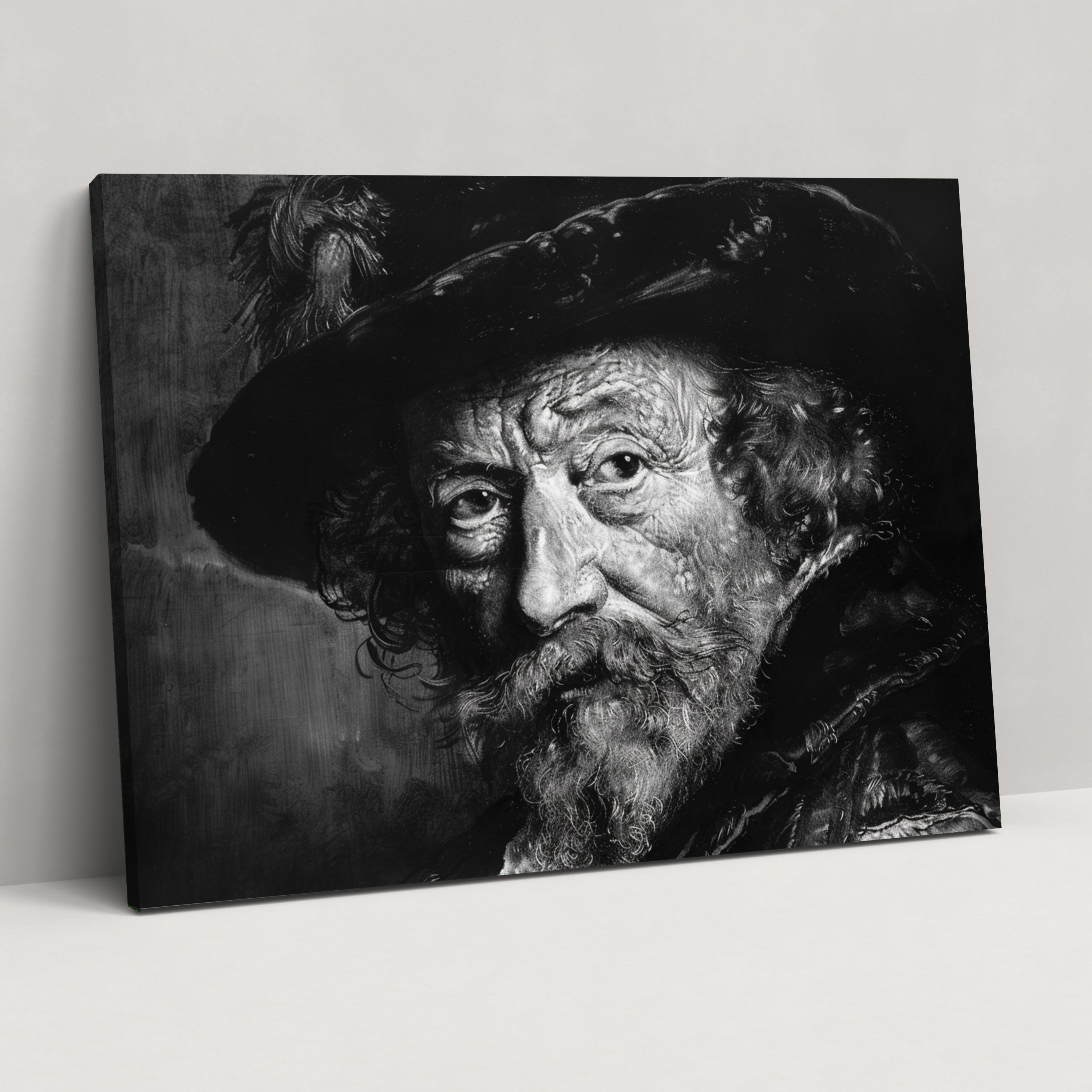 Rembrandt Etching Effect Wall Decoration - Rembrandt, Home Decoration, Canvas Print, Wall Decoration