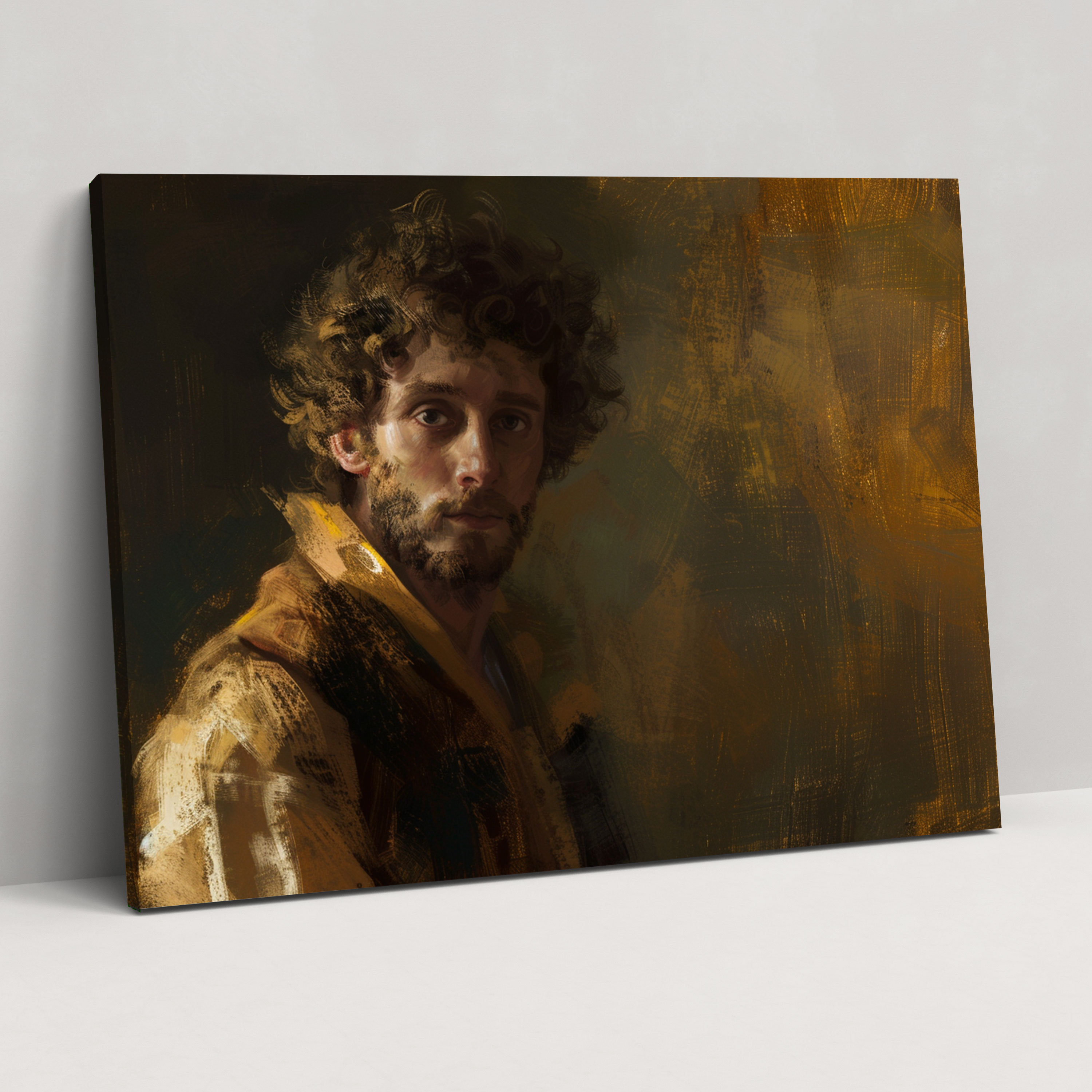 Rembrandt'in Kendi Portresi Kanvas Tablosu - Rembrandt Duvar Sanatı