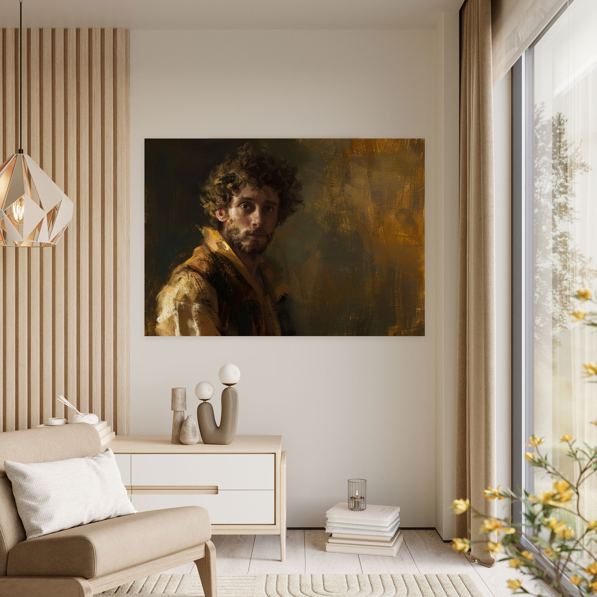Rembrandt'in Kendi Portresi Kanvas Tablosu - Rembrandt Duvar Sanatı
