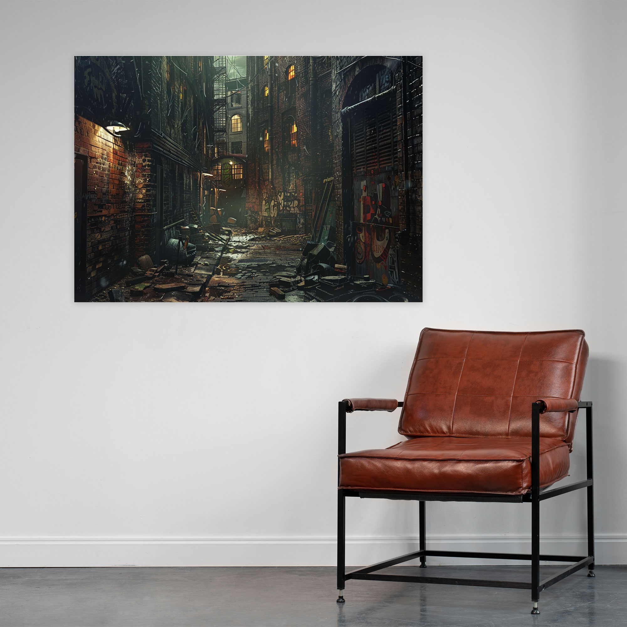 Rembrandt Urban Scene Canvas Print - Rembrandt, Canvas, Home Decoration, Canvas Wall Art