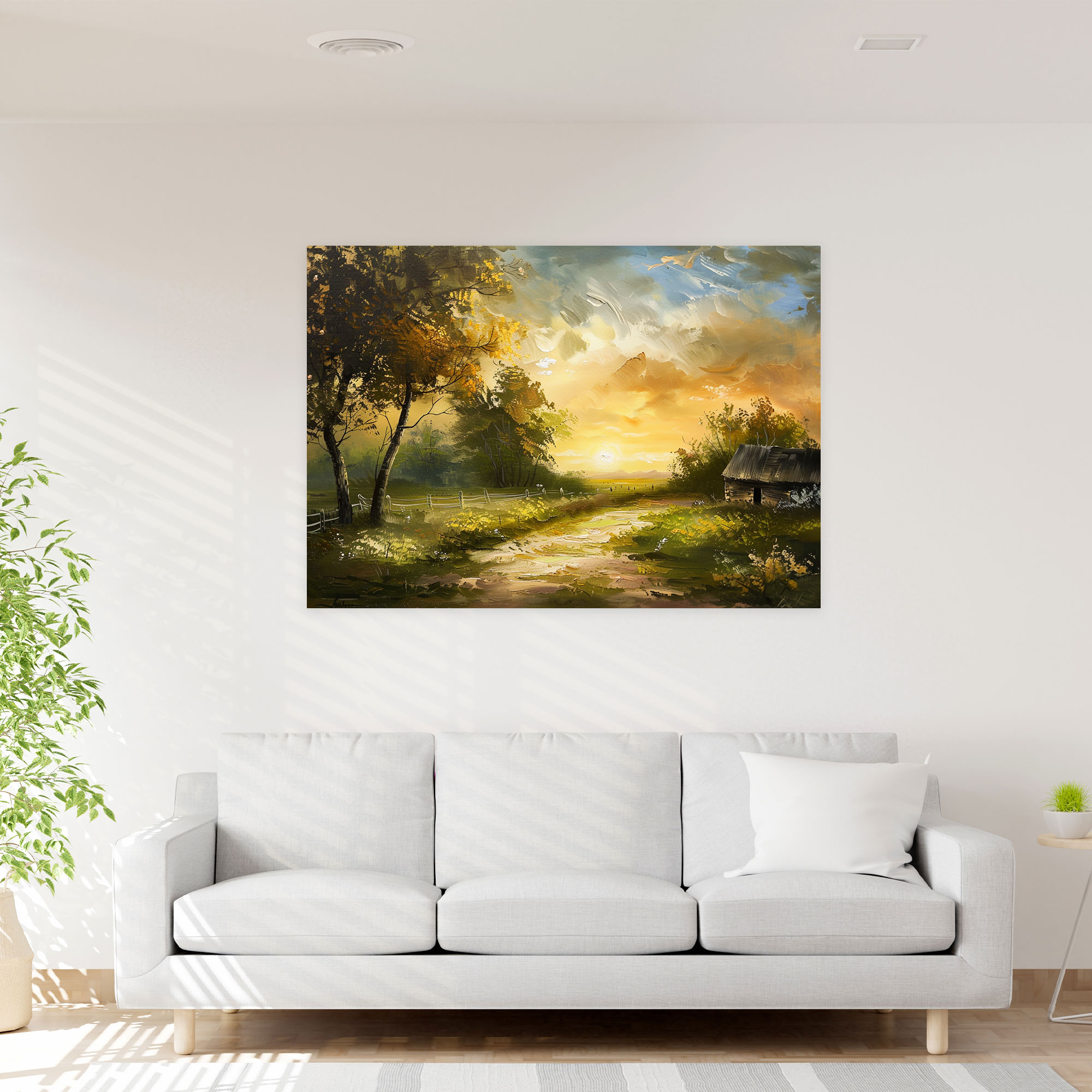 Rembrandt Rural Landscape Wall Decoration - Rembrandt, Home Decoration, Wall Art, Canvas Print