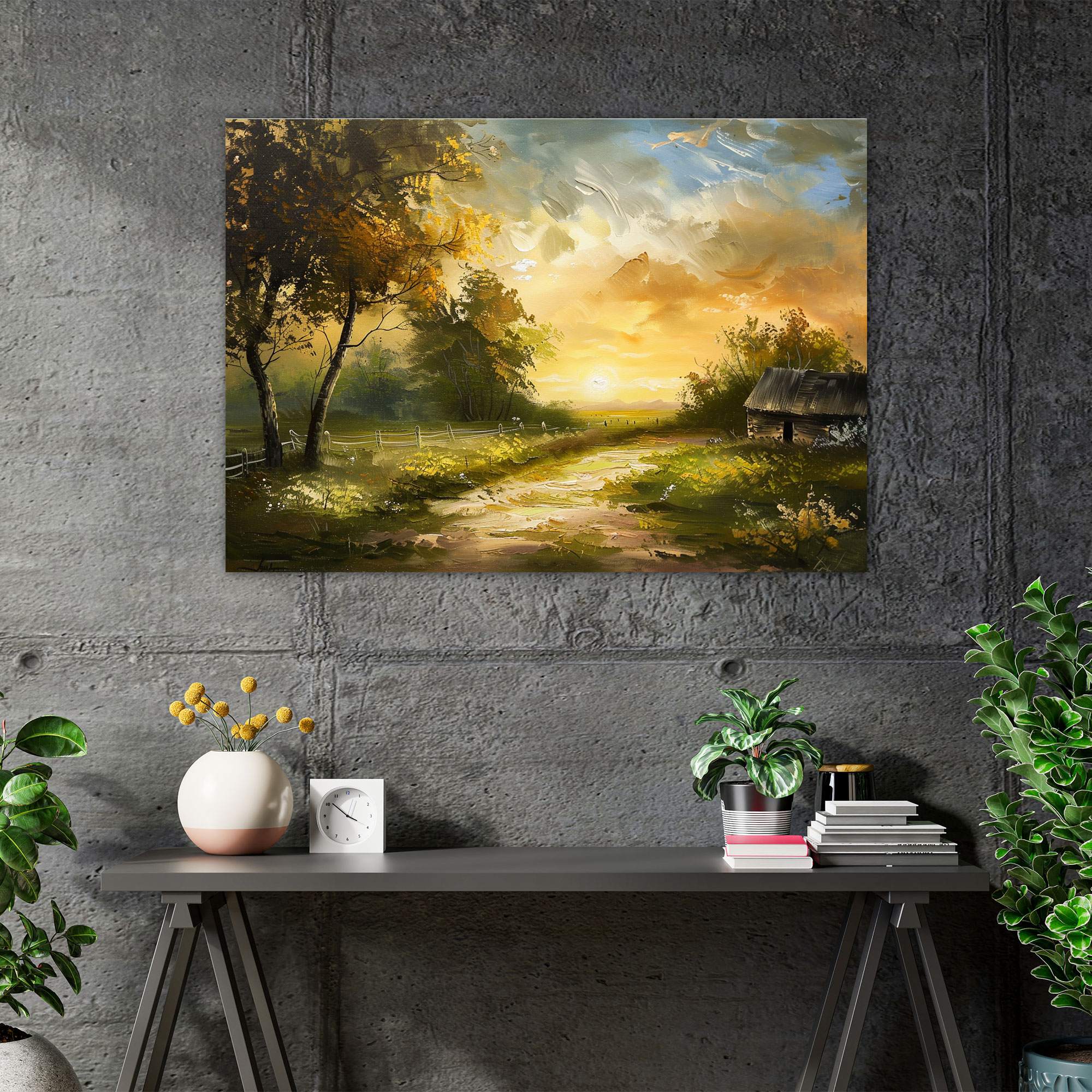 Rembrandt Rural Landscape Wall Decoration - Rembrandt, Home Decoration, Wall Art, Canvas Print