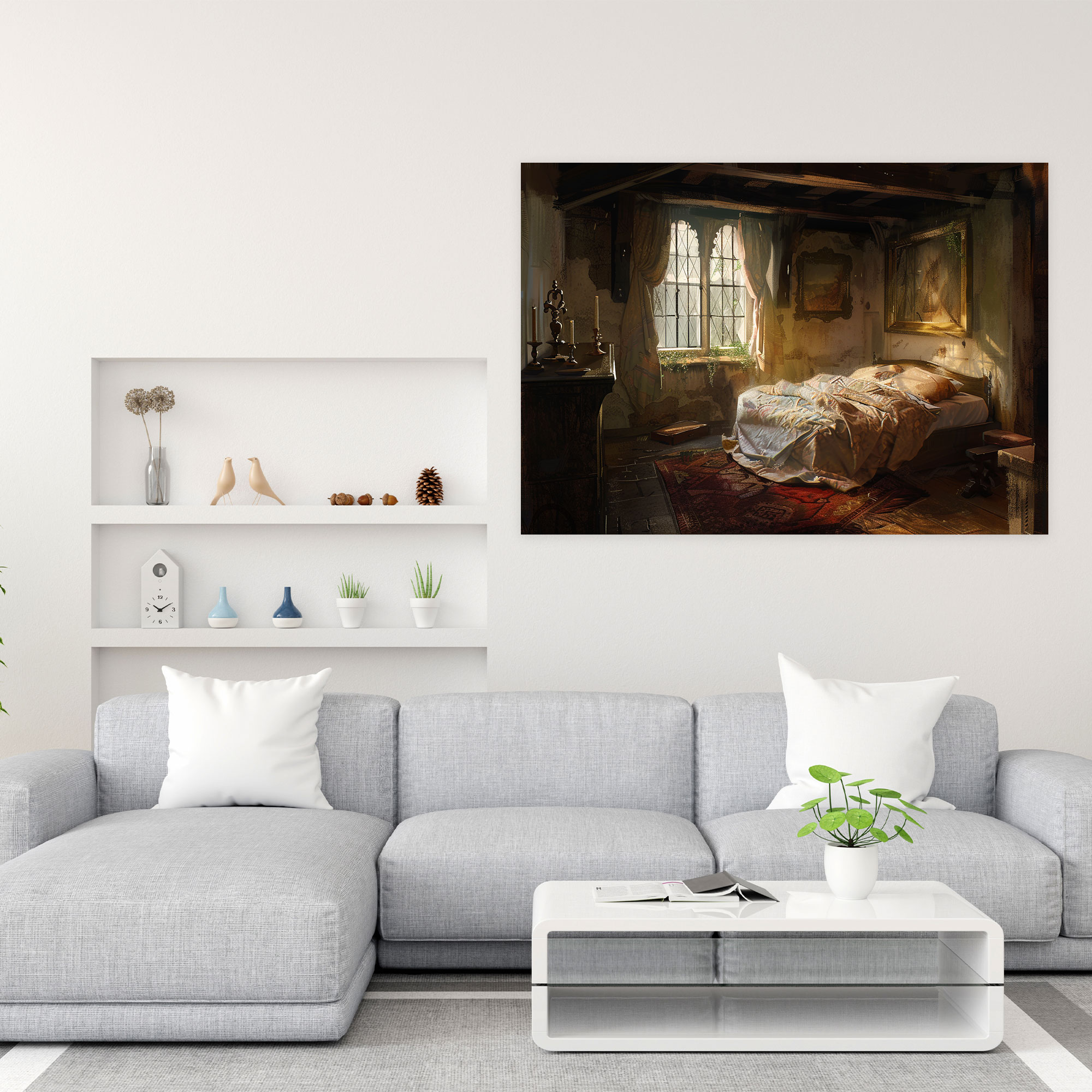 Rembrandt İç Mekan Kanvas Tablo - Duvar Dekorasyonu Sanat Eseri
