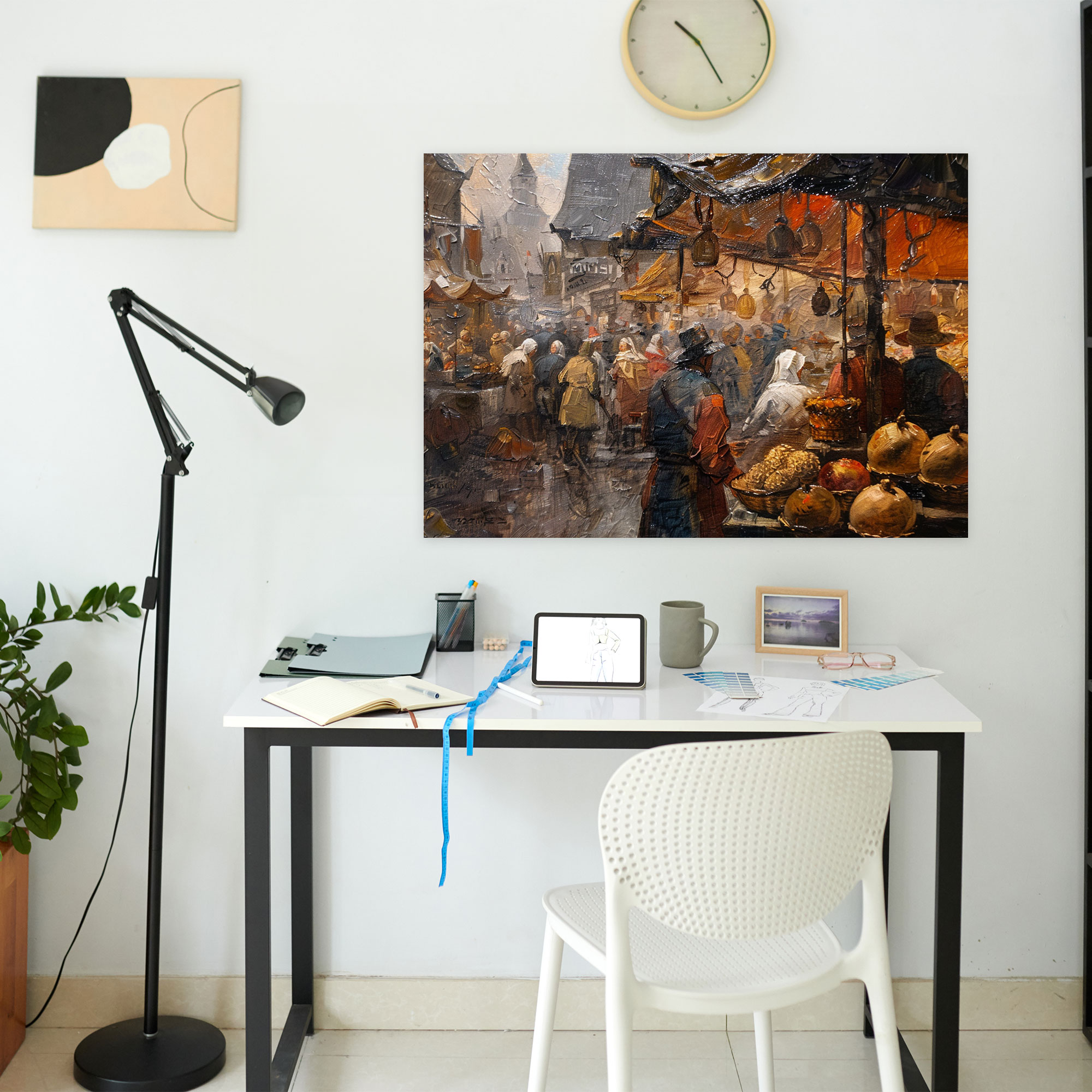 Rembrandt Marketplace Scene Canvas Print - Rembrandt, Canvas Print, Wall Art, Home Decoration